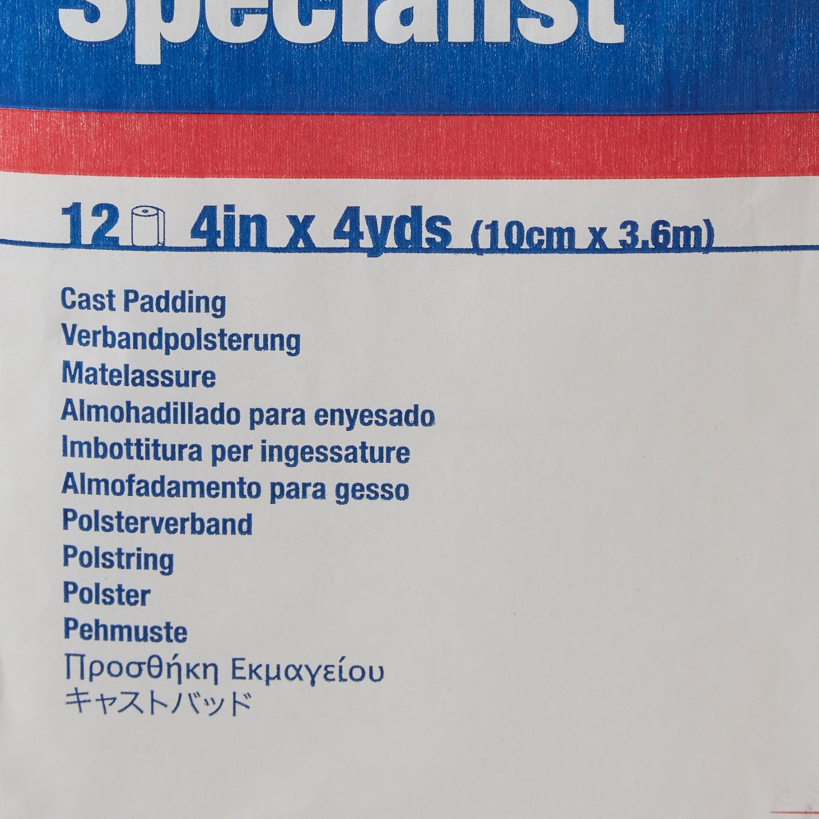 Specialist® White Cotton / Rayon Undercast Cast Padding, 4 Inch x 4 Yard