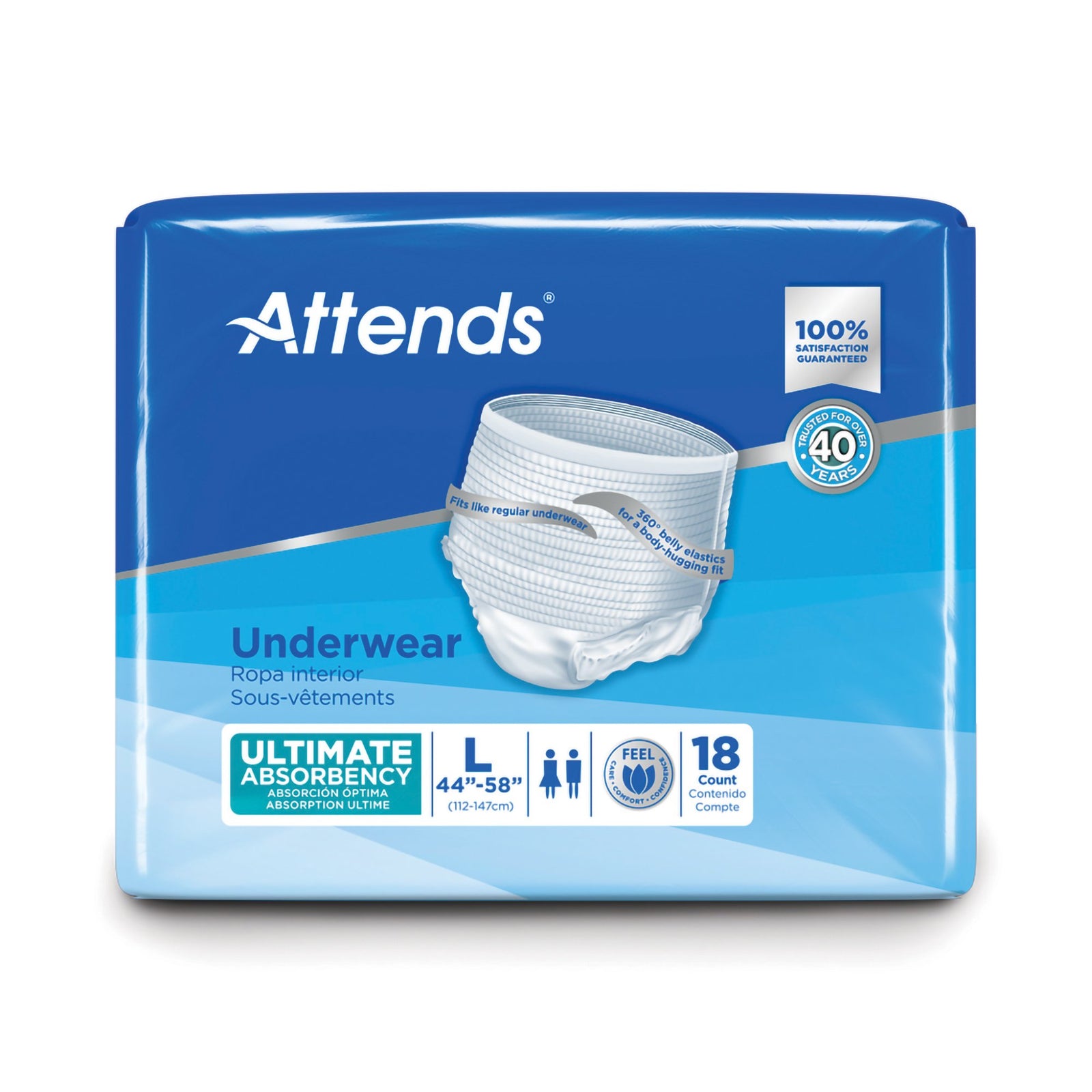 Attends Advanced Unisex Adult Absorbent Underwear