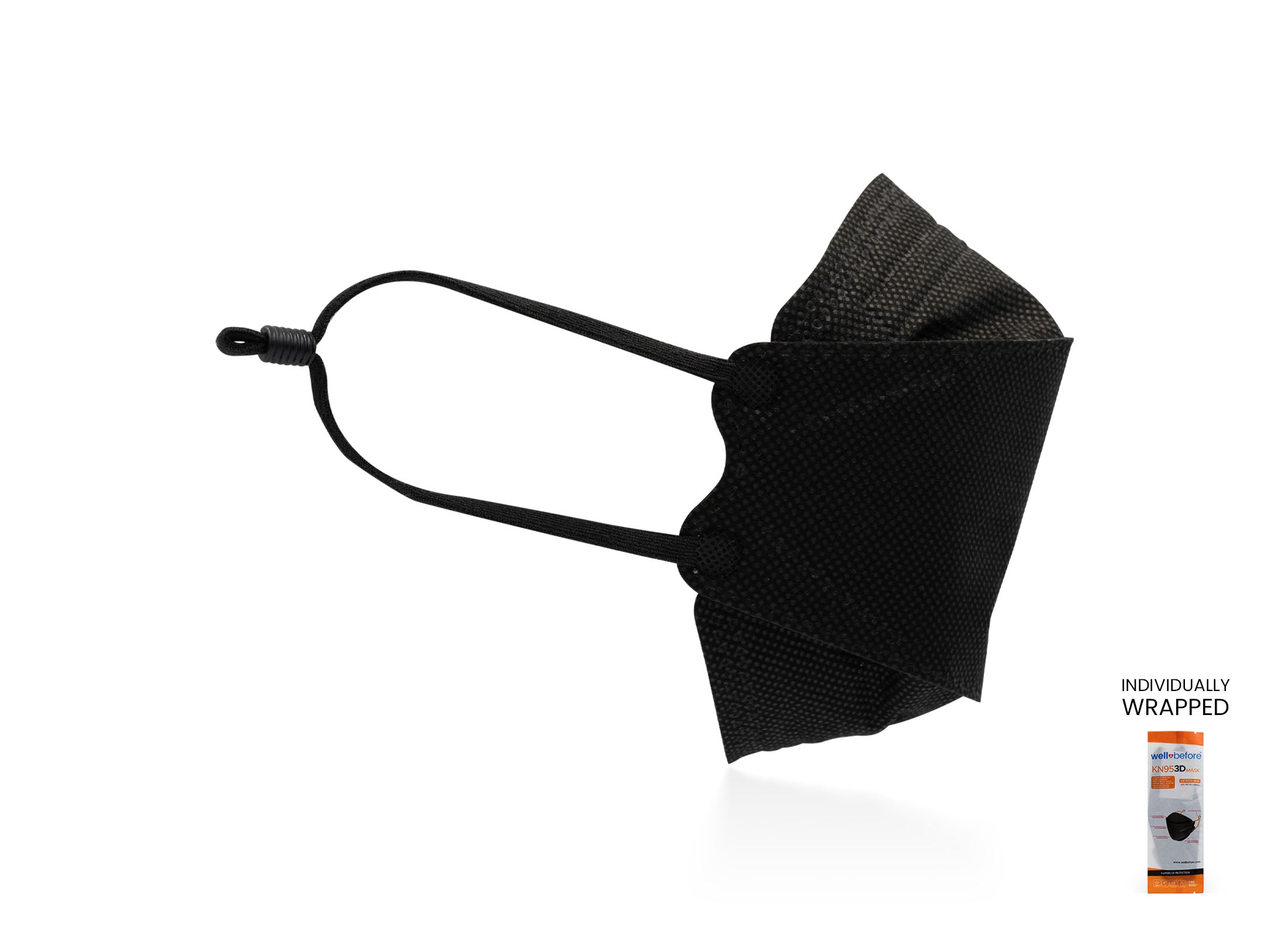 Kids KN95 Mask | Individually Wrapped, Elastic Ear Loops - Bag of 10