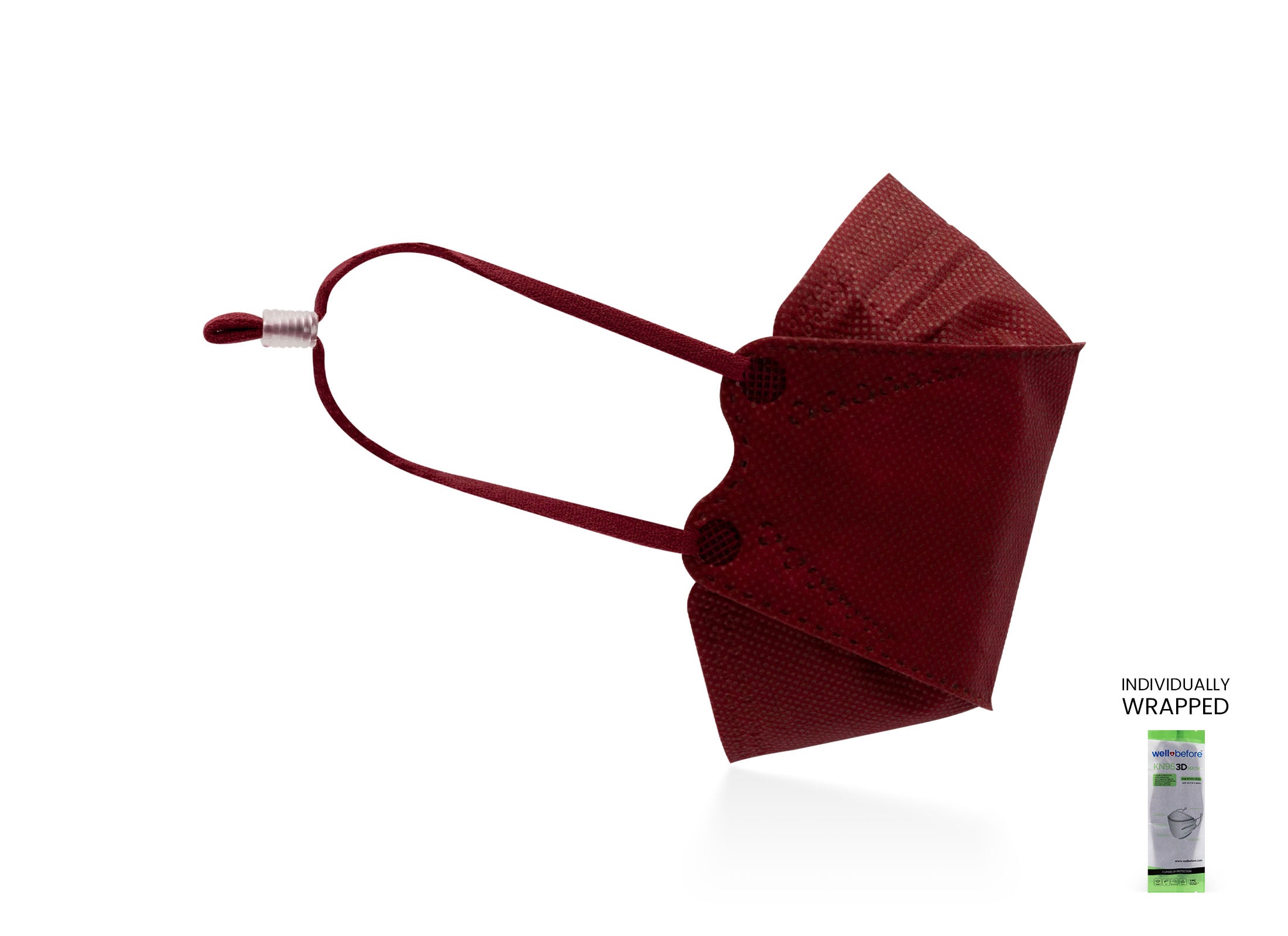 Kids KN95 Mask | Individually Wrapped, Elastic Ear Loops - Bag of 10