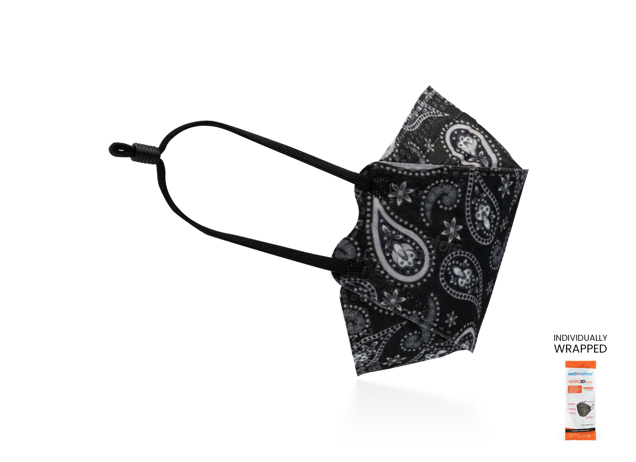 Kids KN95 Mask | Individually Wrapped, Elastic Ear Loops - Bag of 10