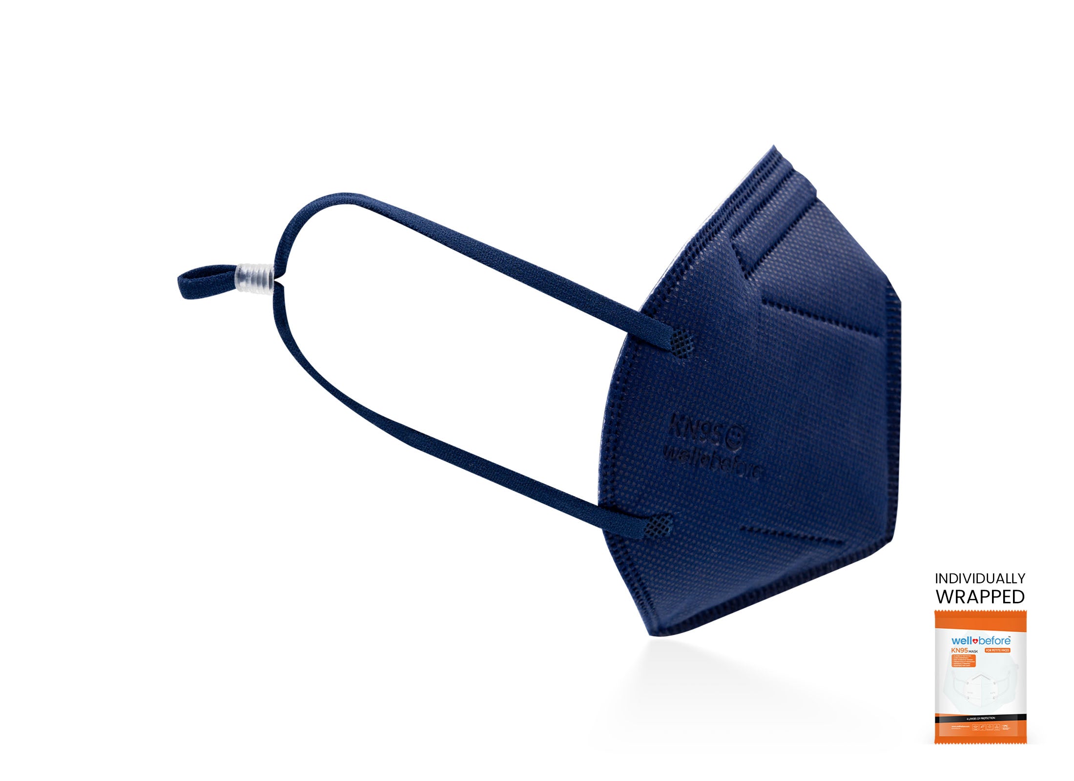 Kids KN95 Mask | Individually Wrapped, Elastic Ear Loops - Bag of 10