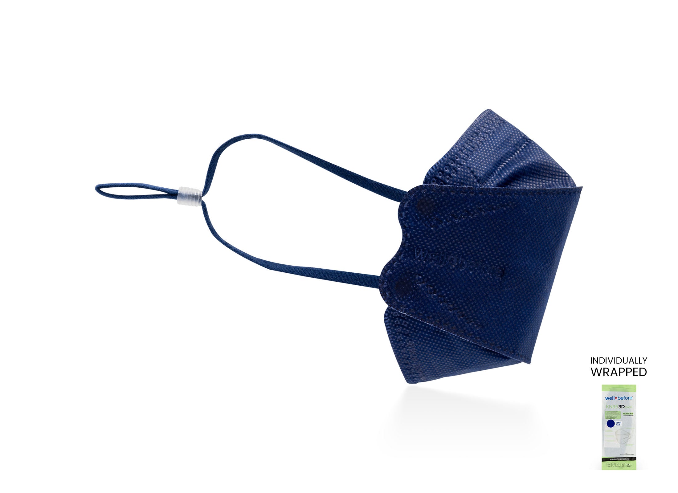 Kids KN95 Mask | Individually Wrapped, Elastic Ear Loops - Bag of 10