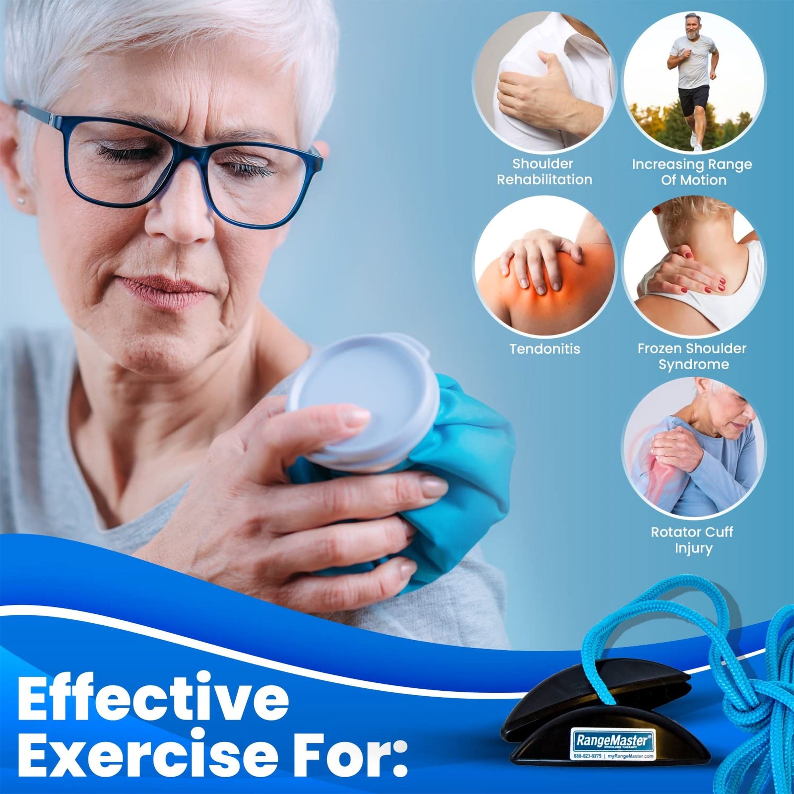 Blue Ranger Shoulder Pulley Exerciser