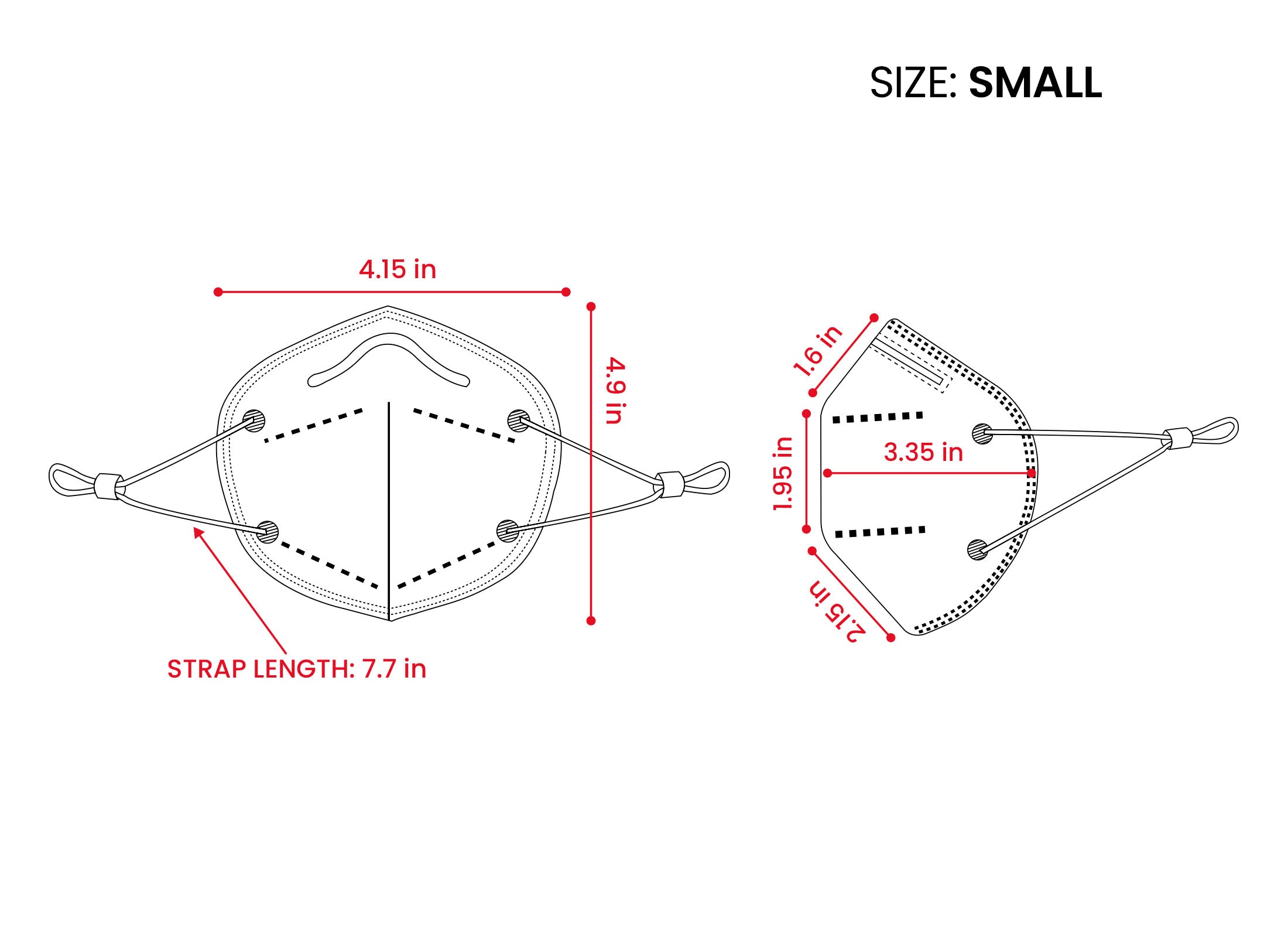 Kids KN95 Mask | Individually Wrapped, Elastic Ear Loops - Bag of 10