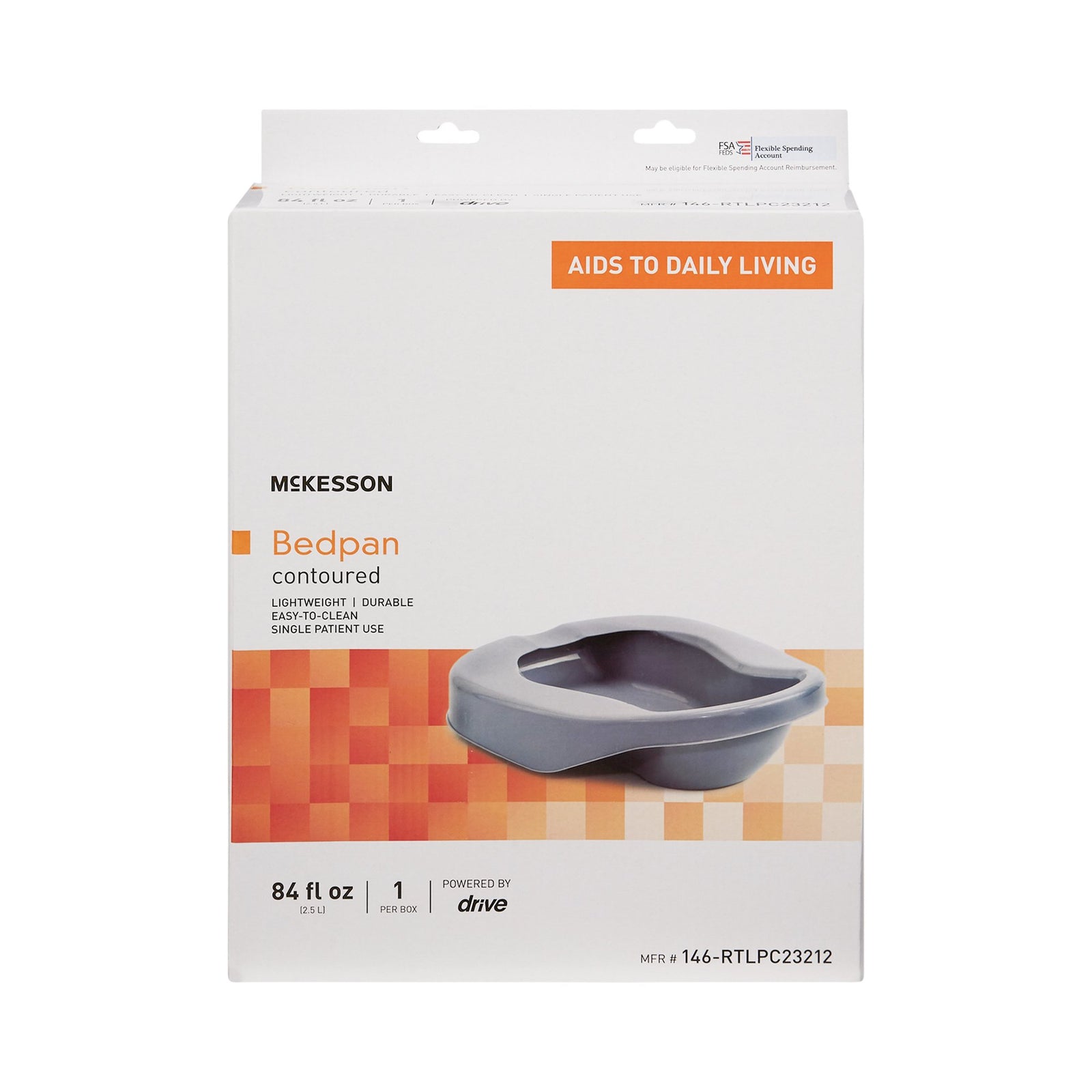 McKesson Contoured Bedpan