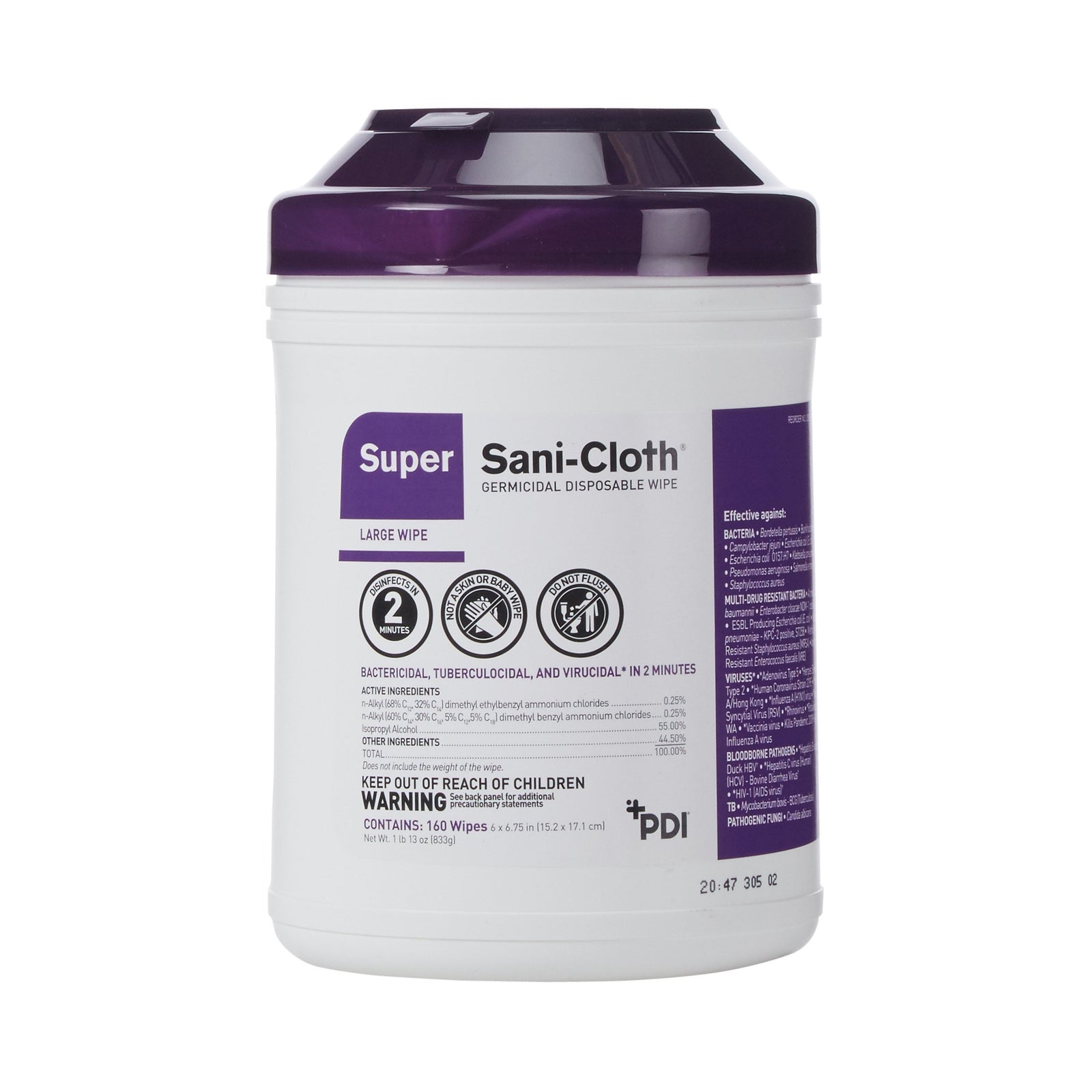 Super Sani-Cloth Germicidal Disposable Wipe