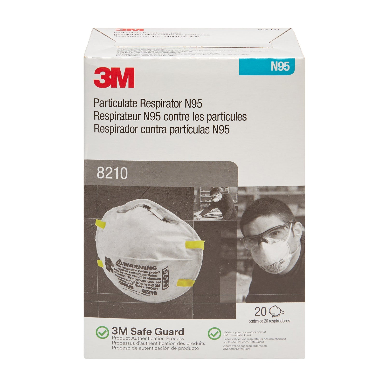 3M 8210 N95 Particulate Respirator Mask