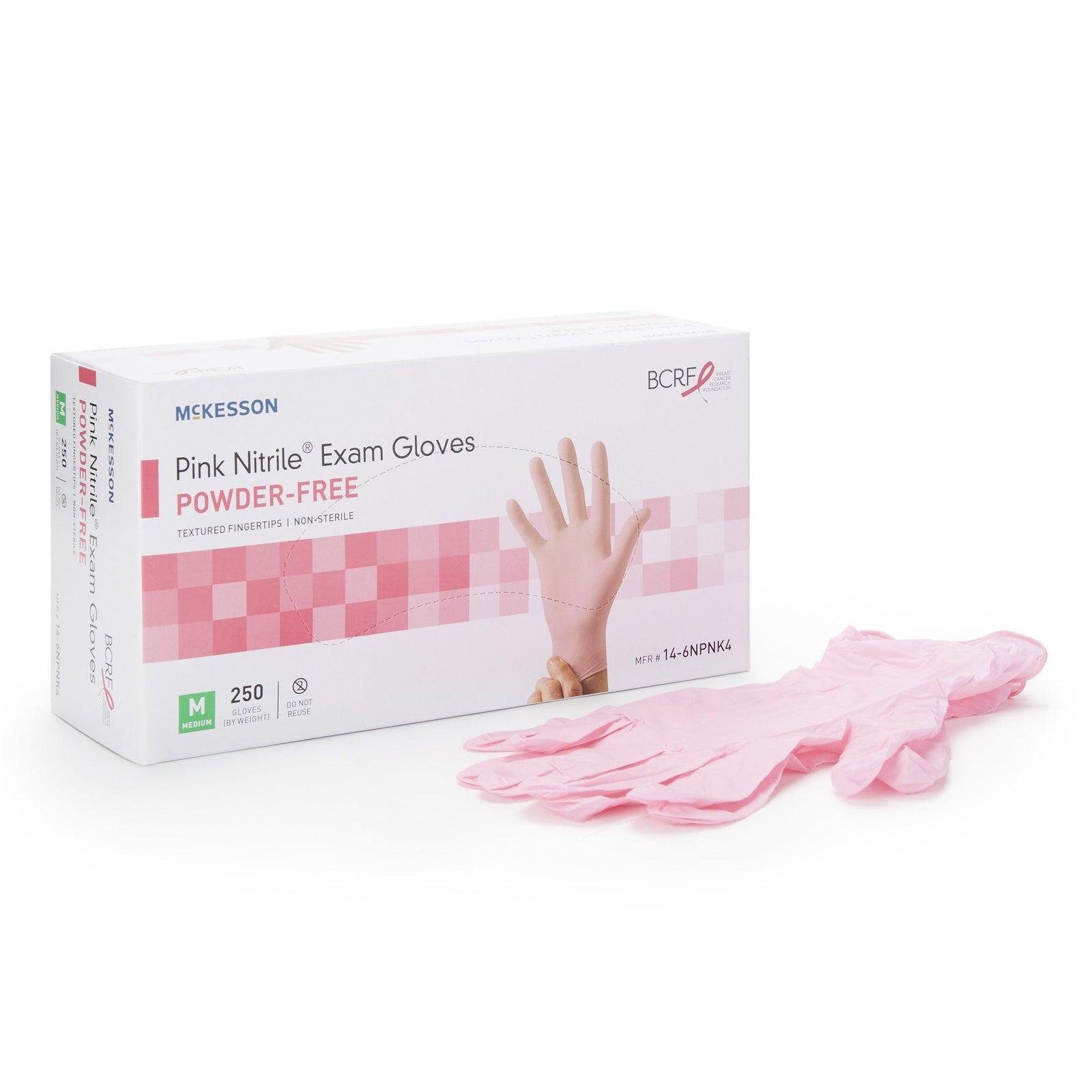 McKesson Pink Nitrile Nitrile Exam Glove