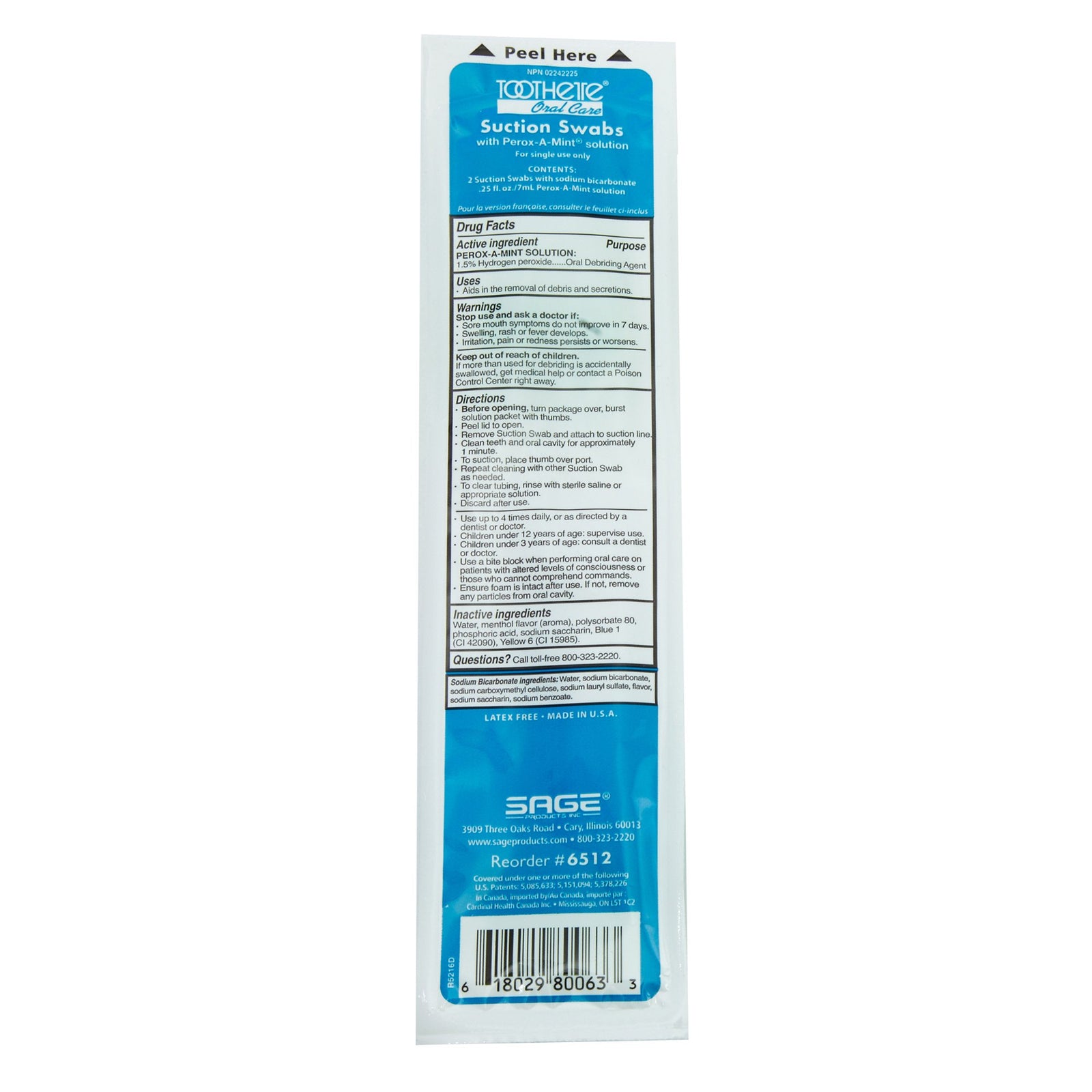 Toothette Suction Swab Kit