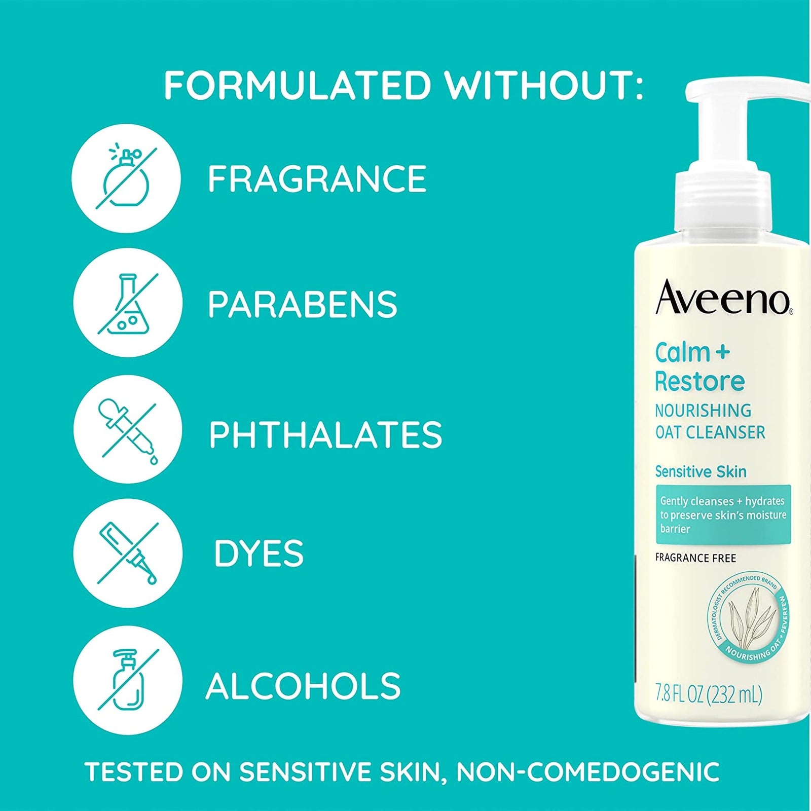 Aveeno, Cleanser Calm+Restore Oat 7.8Oz