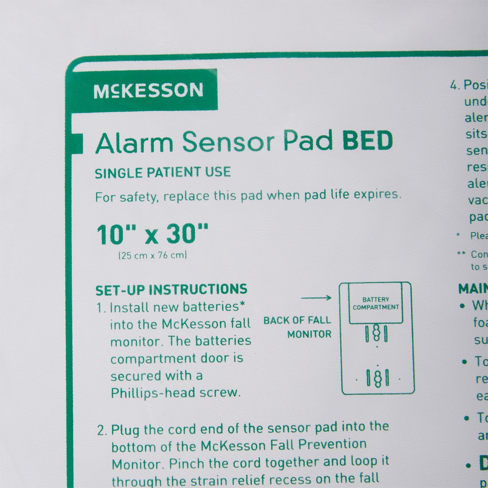 McKesson Brand Alarm Sensor Pad