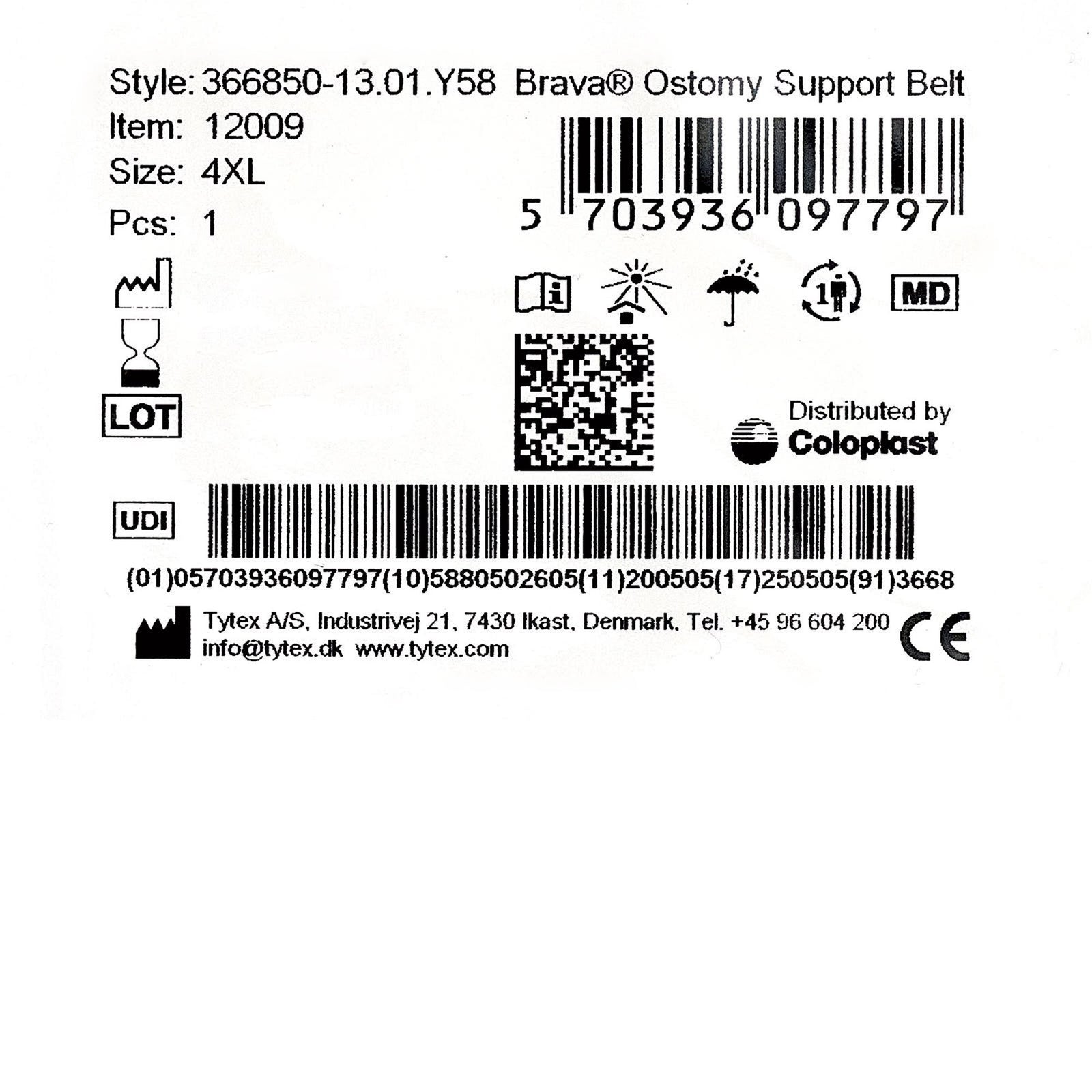 Coloplast Brava Ostomy Support Belt