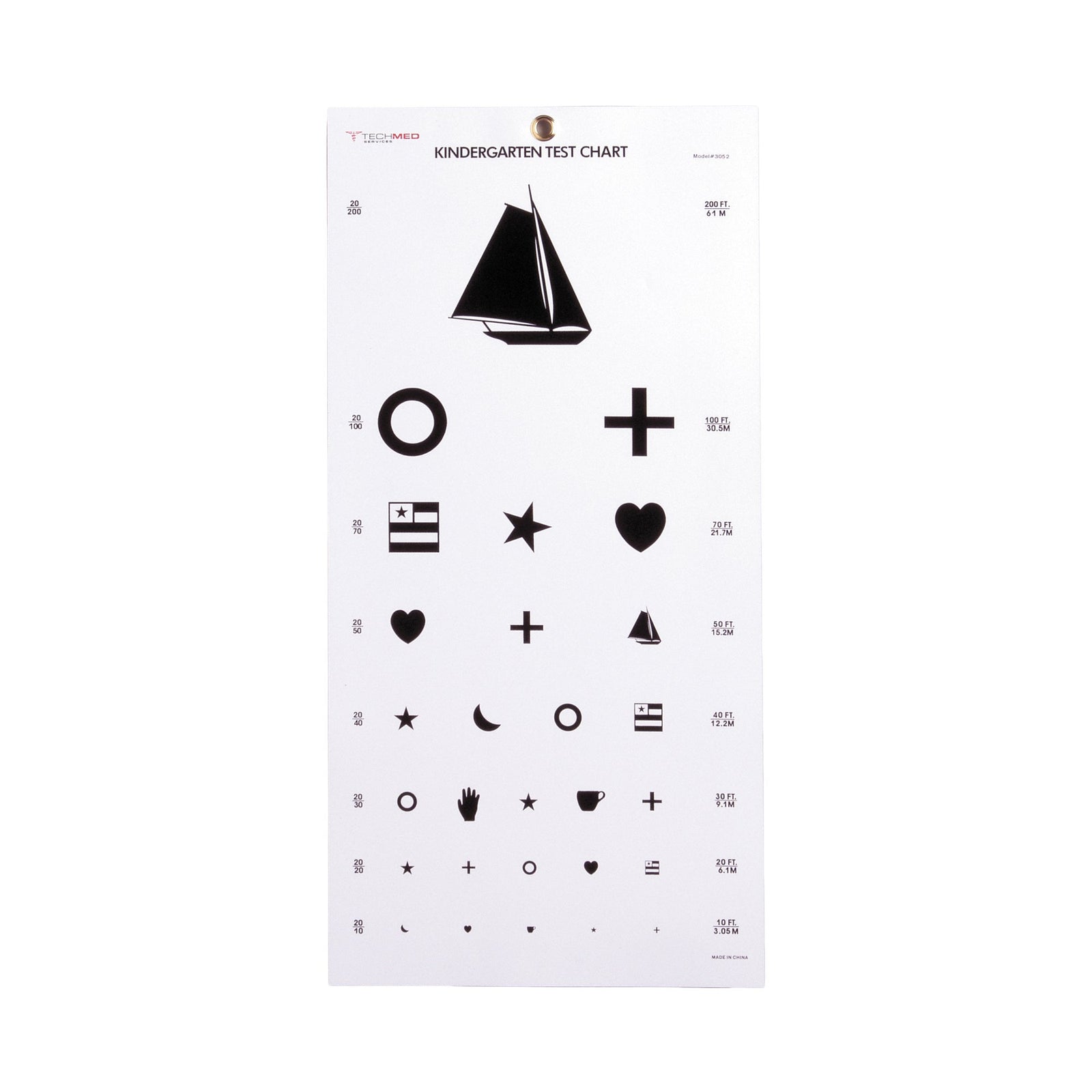 McKesson Preschool Eye Test Chart