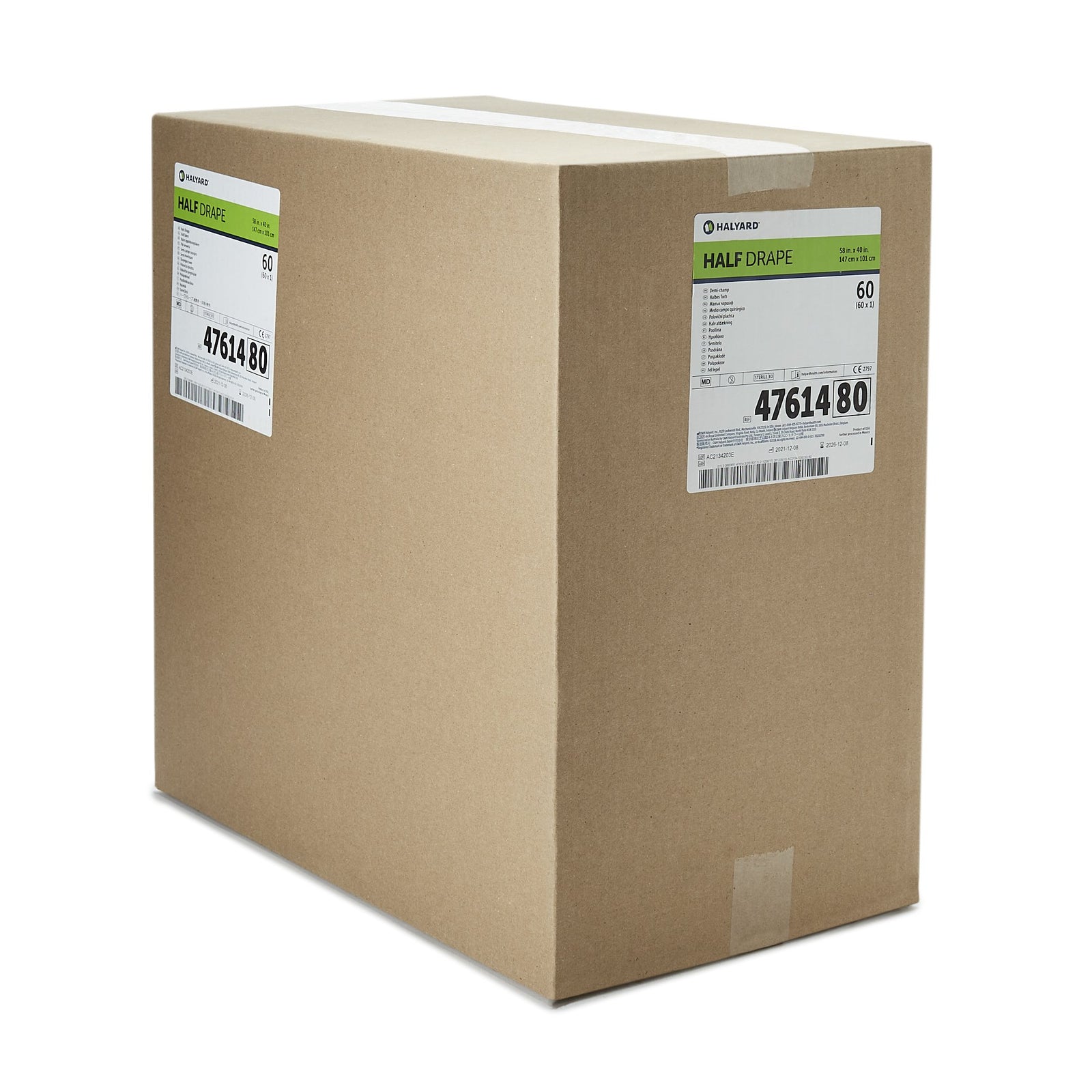 General Purpose Drape Half Drape 40 W X 58 L Inch Sterile