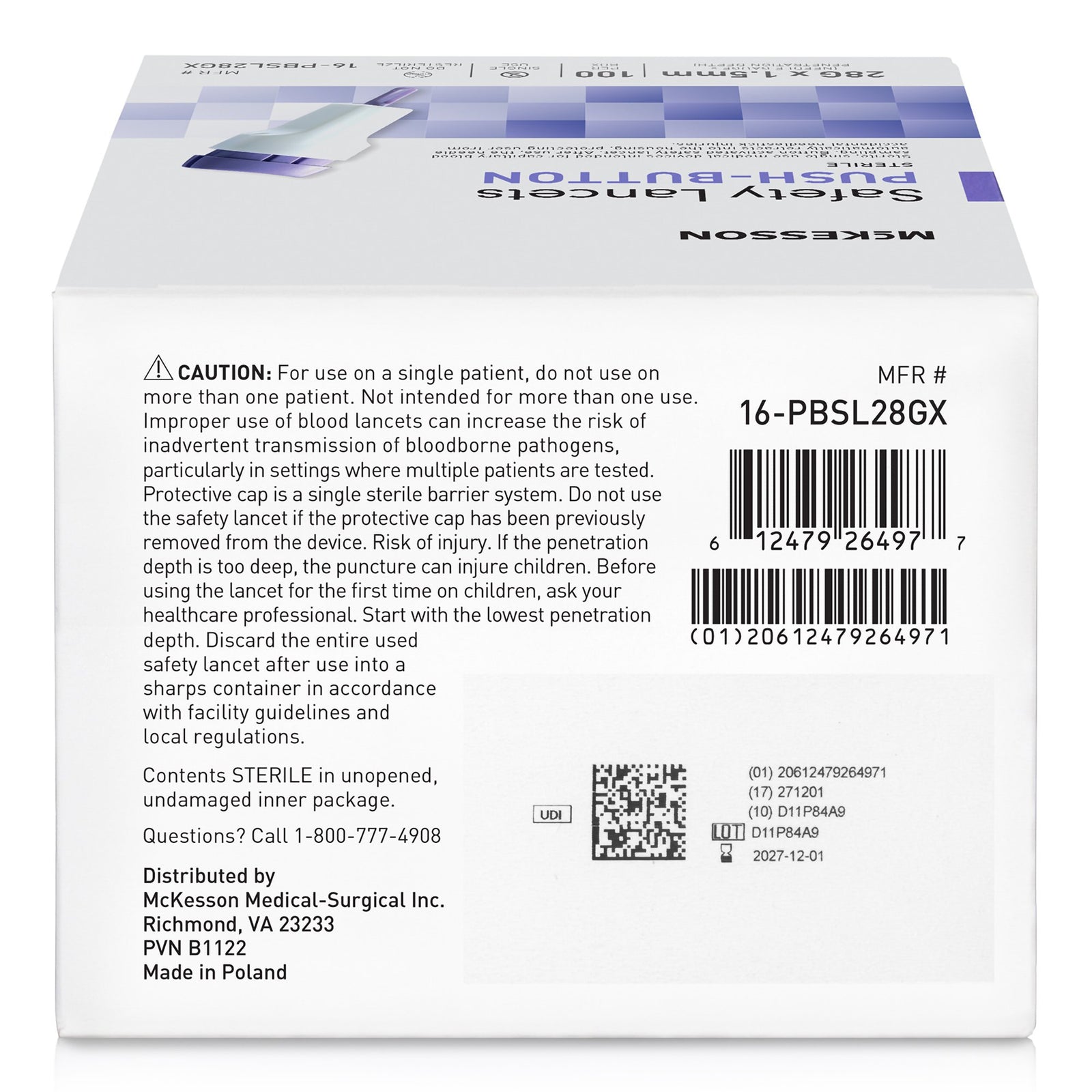 McKesson Brand Safety Lancet