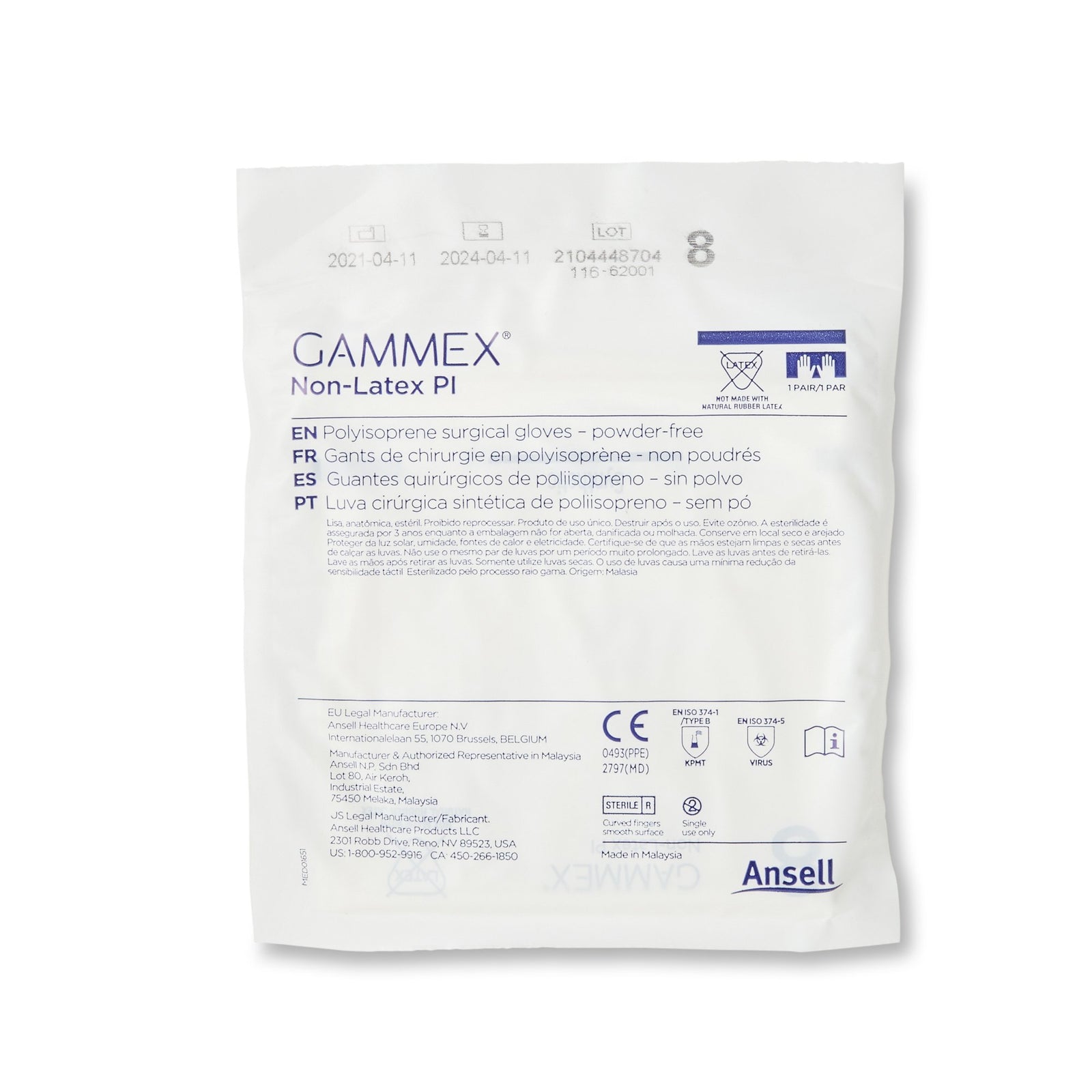 GAMMEX Non-Latex PI Surgical Glove