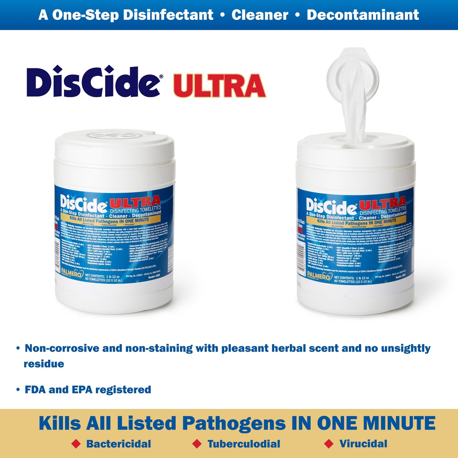DisCide Ultra Disinfecting Towelettes