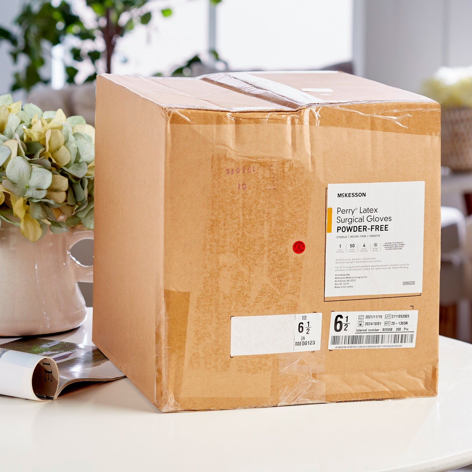 McKesson Perry Latex Standard Cuff Length Surgical Glove