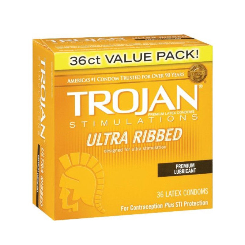 Trojan Stimulations Ultra Ribbed Condoms