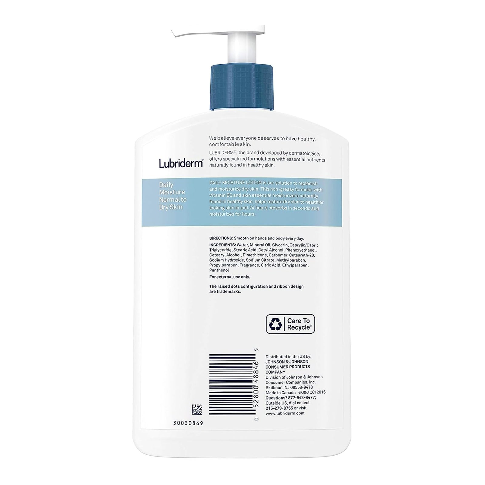 Lubriderm Daily Moisture Hand And Body Moisturizer