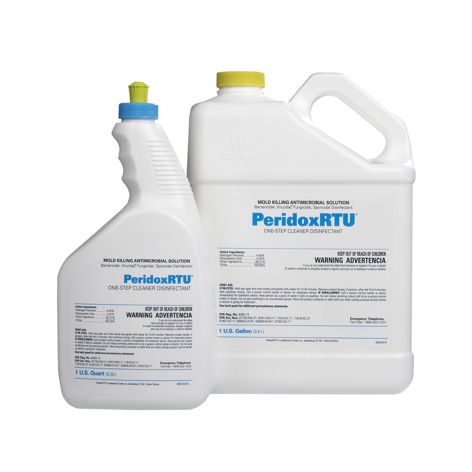 PeridoxRTU Sporicidal Peroxide Based Surface Disinfectant Cleaner