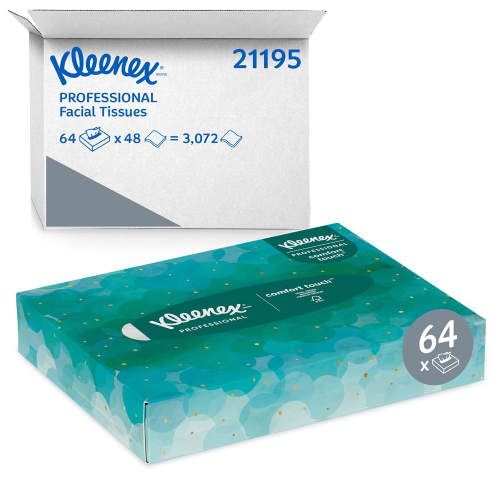 Kleenex Junior White 48-Ct Facial Tissues 4-3/4x5-3/4in