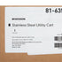 Utility Cart, McKesson 32.63" SS, 15.5"x24