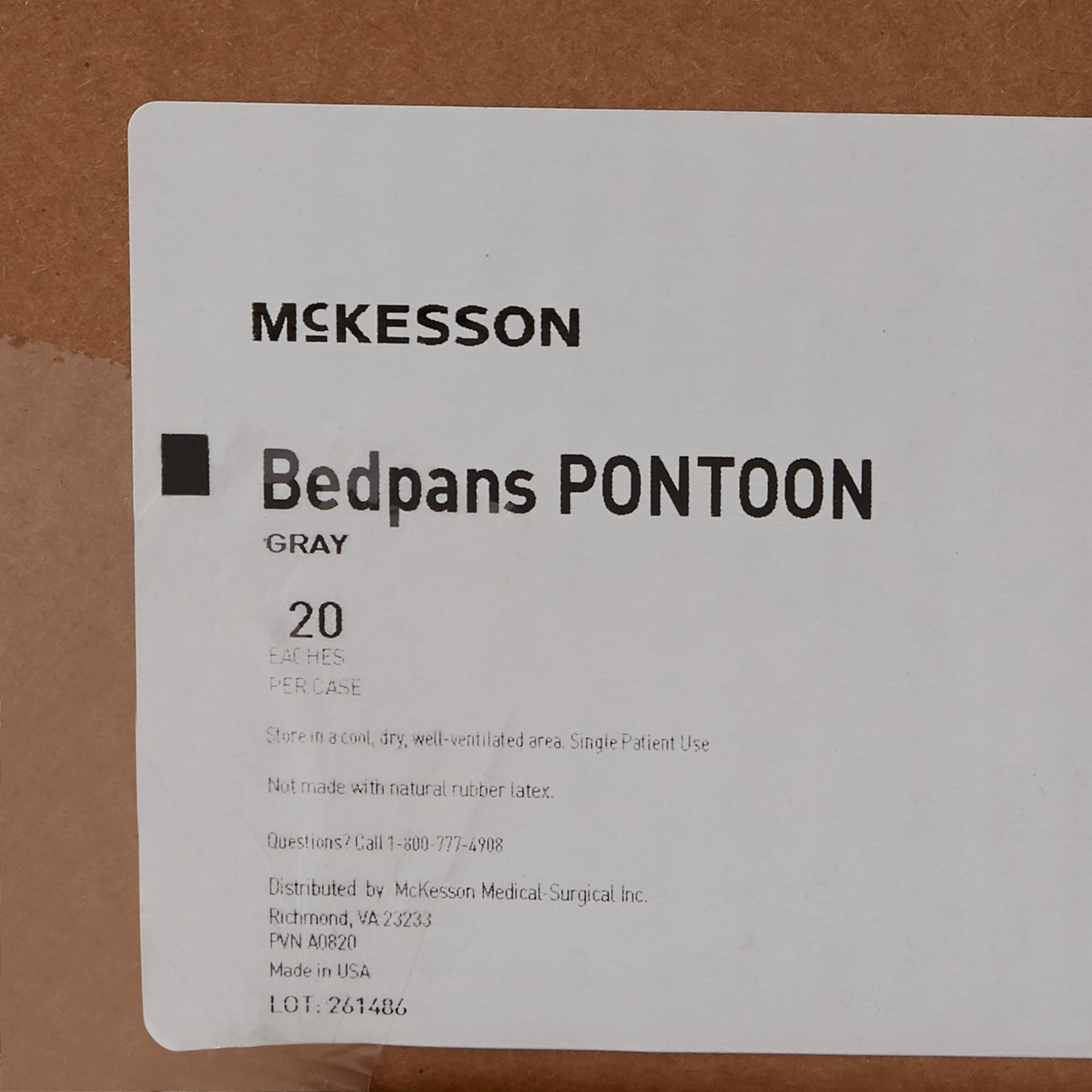 McKesson Pontoon Bedpan