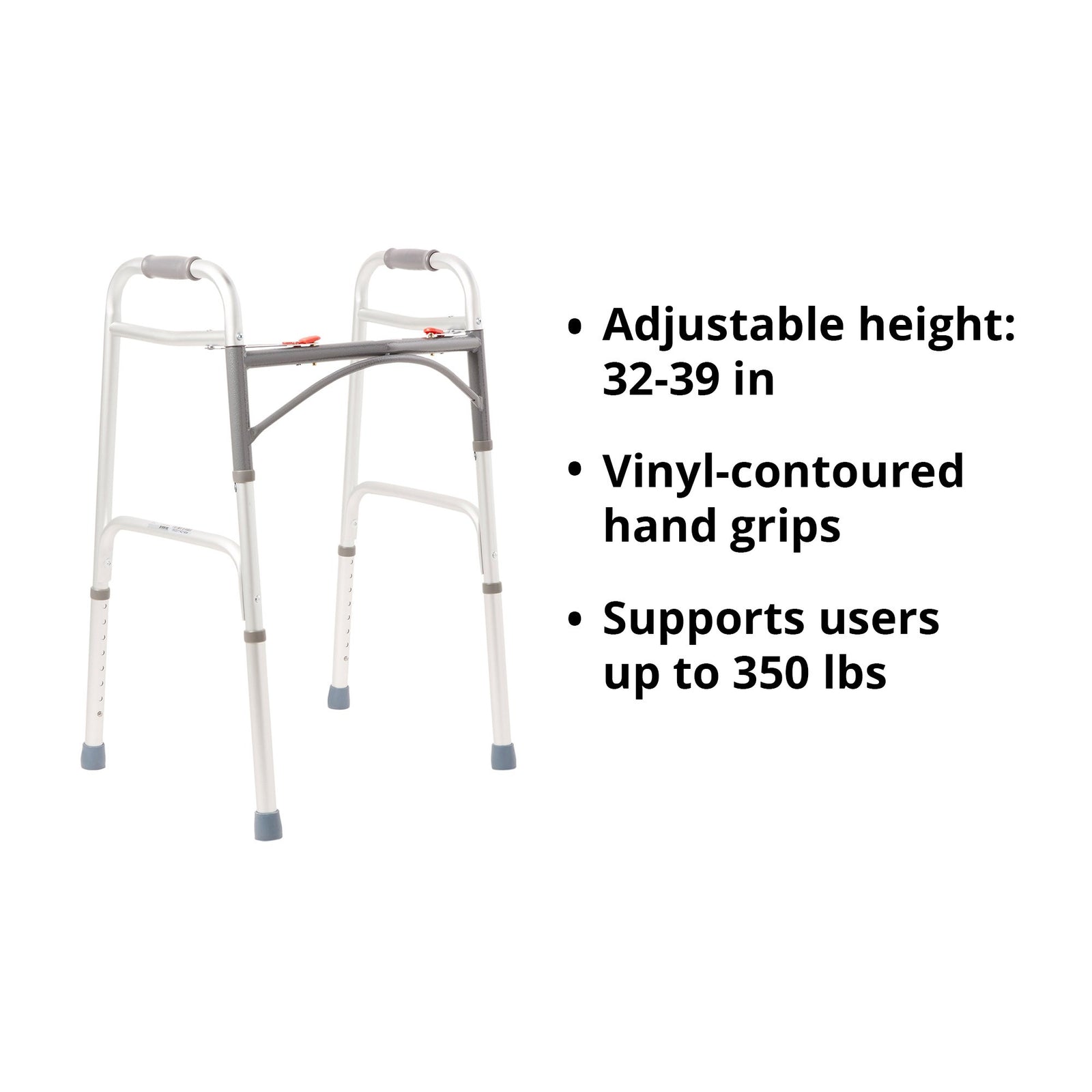 McKesson Folding Walker Adjustable Height