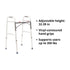 McKesson Folding Walker Adjustable Height