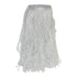 Wet String Mop Head Cut-End Size 16 White Rayon Disposable