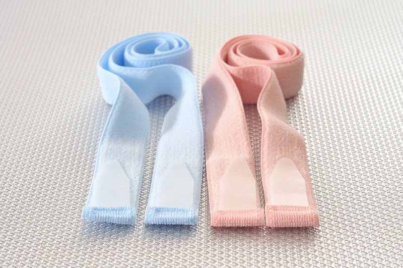 Fetal Monitor Belt 42 L X 1-1/2 W Inch, Pink, Blue, Fabric, Velcro Style, Soft Comfortable