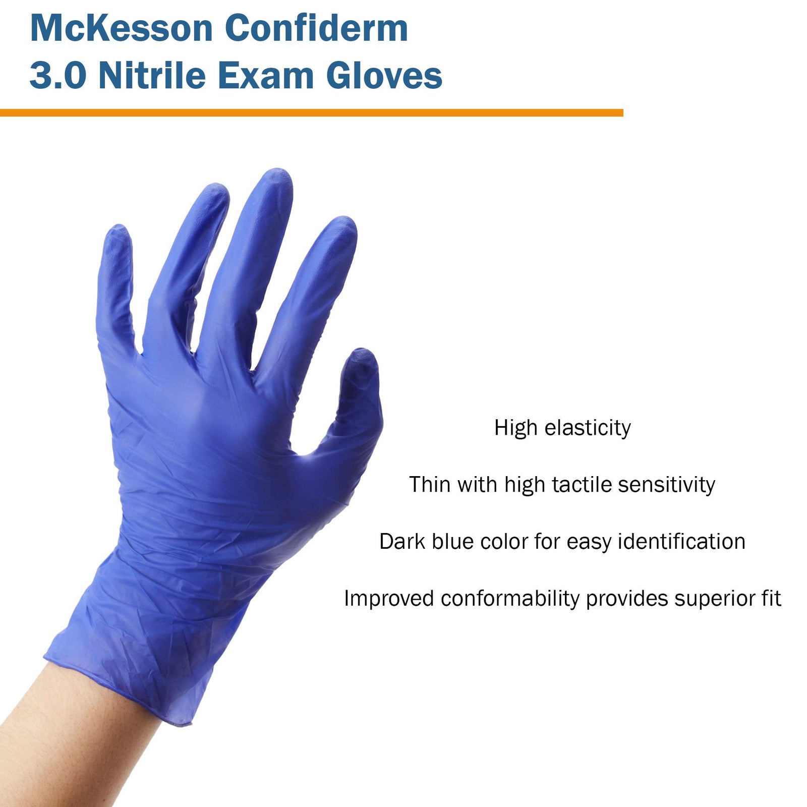 McKesson Confiderm 3.0 Nitrile Exam Glove
