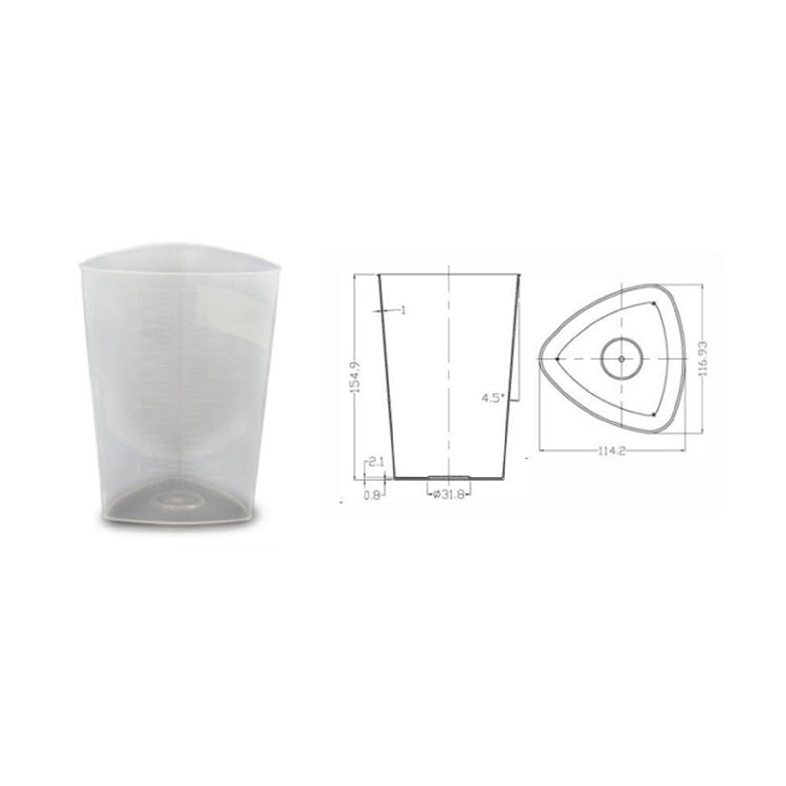 OakRidge Products Graduated Beaker