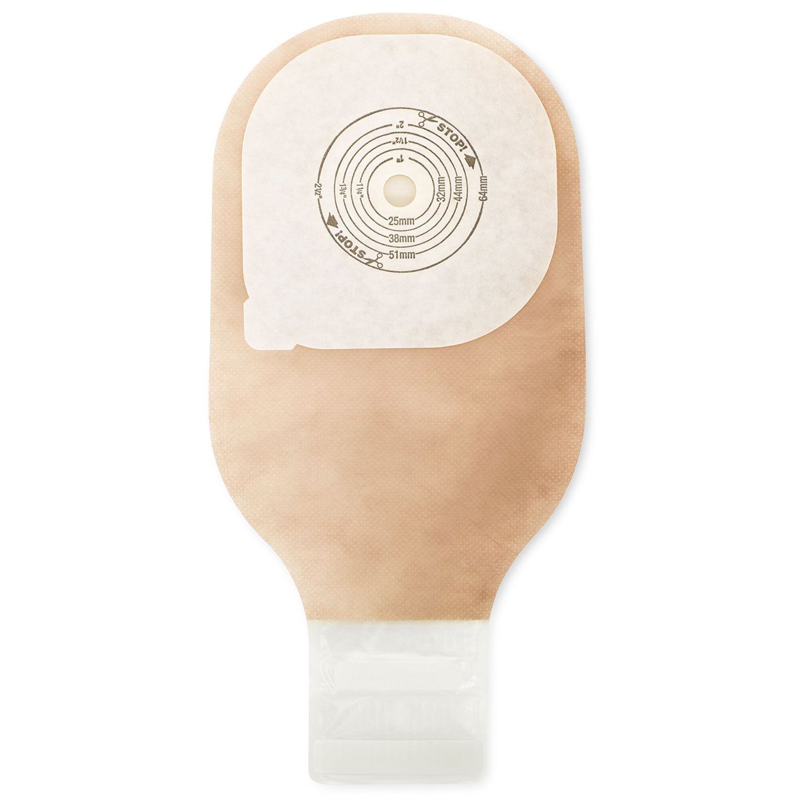Ostomy Pouch Premier 12" Drainable Convex/Flat, Pre-Cut/Trim-to-Fit, 2-2.5" Stoma