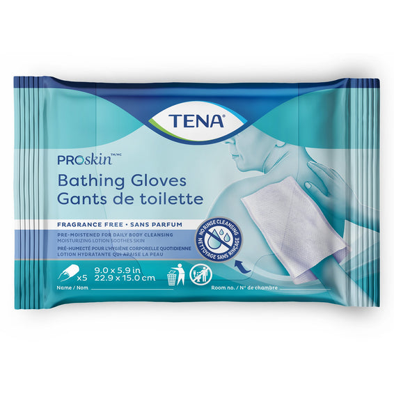 TENA ProSkin Rinse-Free Bathing Glove Wipe
