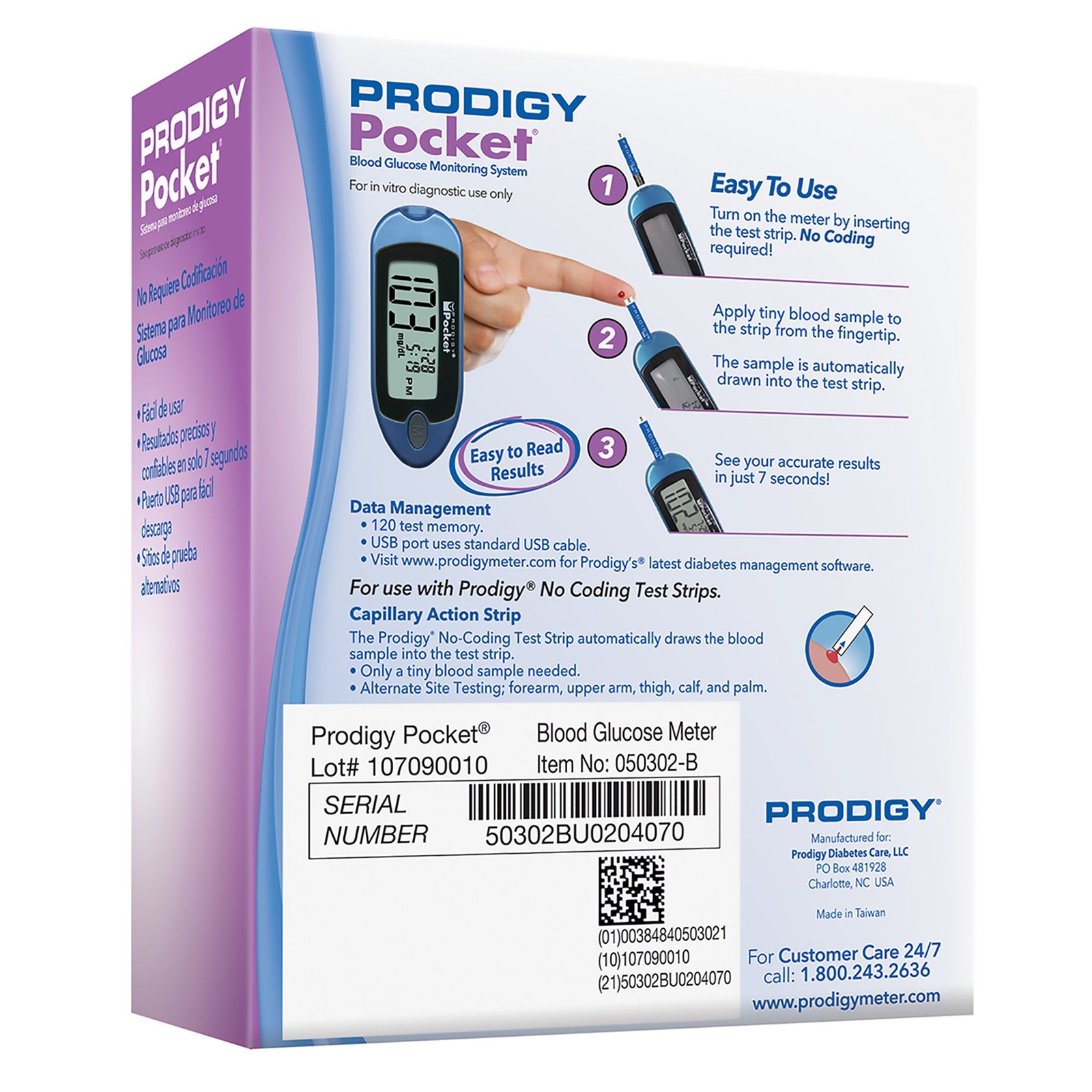 Prodigy Diabetes Care Blood Glucose Meter