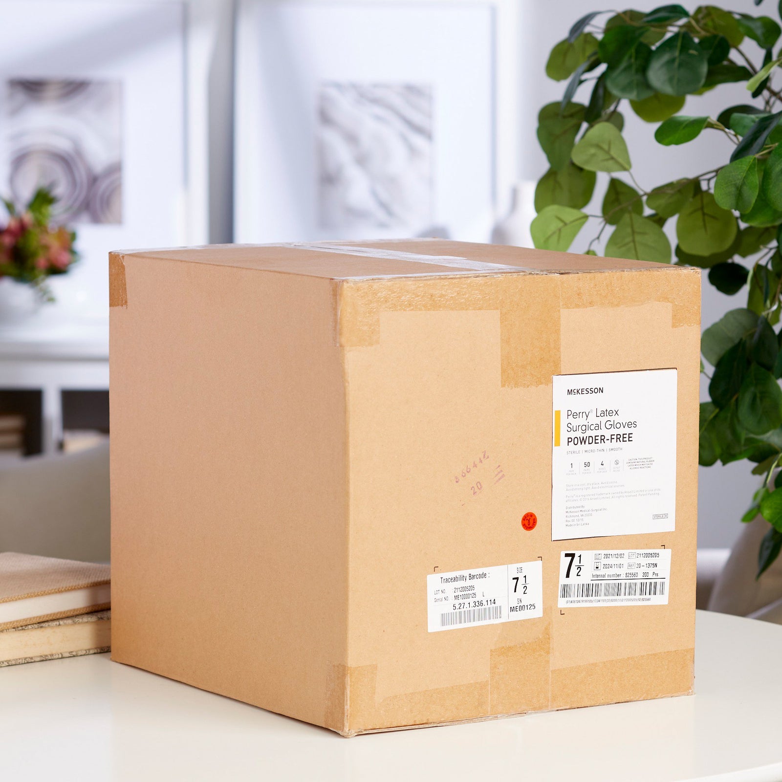 McKesson Perry Latex Standard Cuff Length Surgical Glove