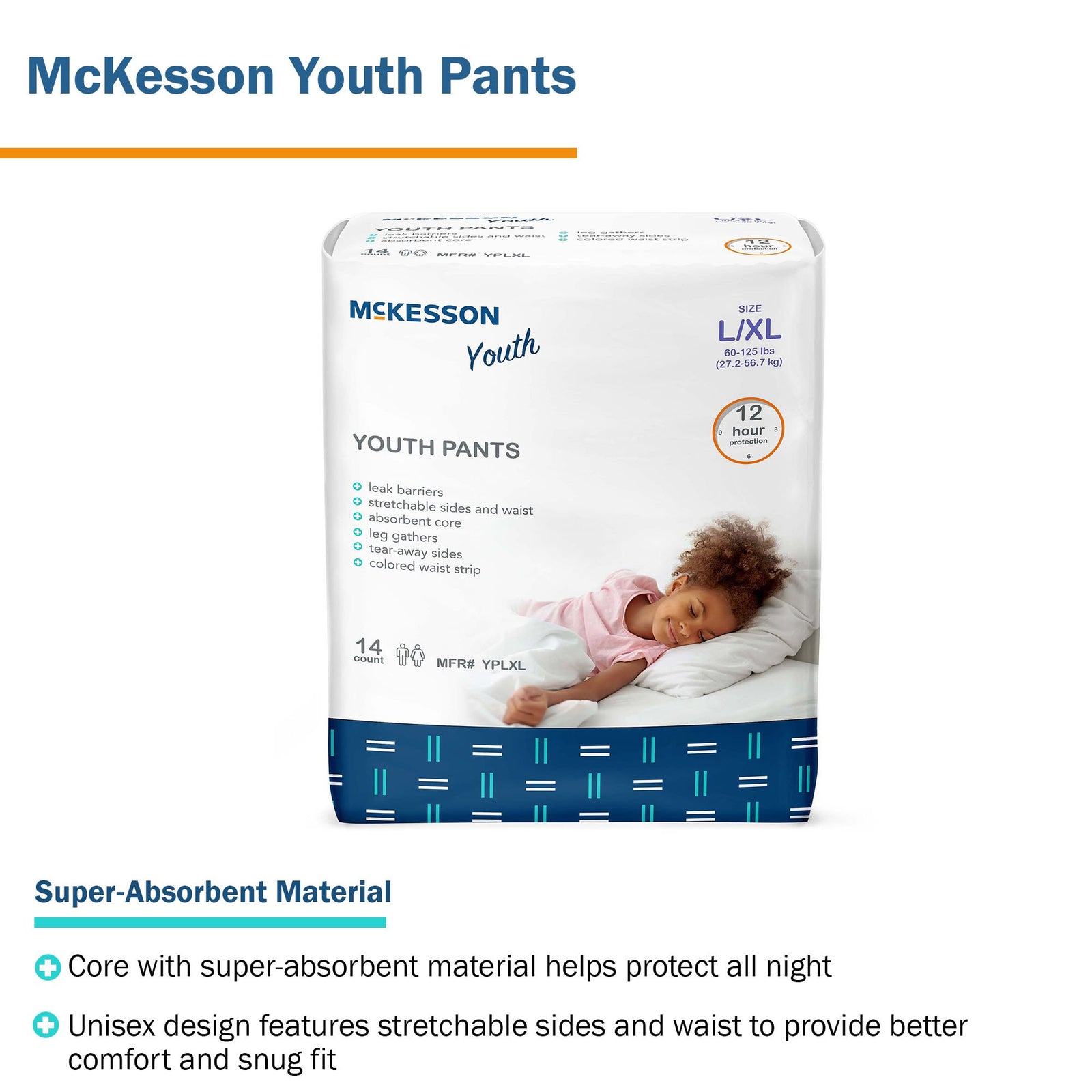 McKesson Unisex Youth Absorbent Underwear
