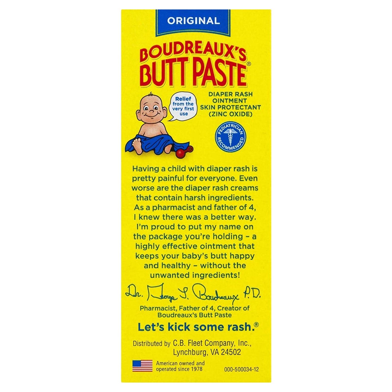 Boudreaux's Butt Paste Diaper Rash Treatment