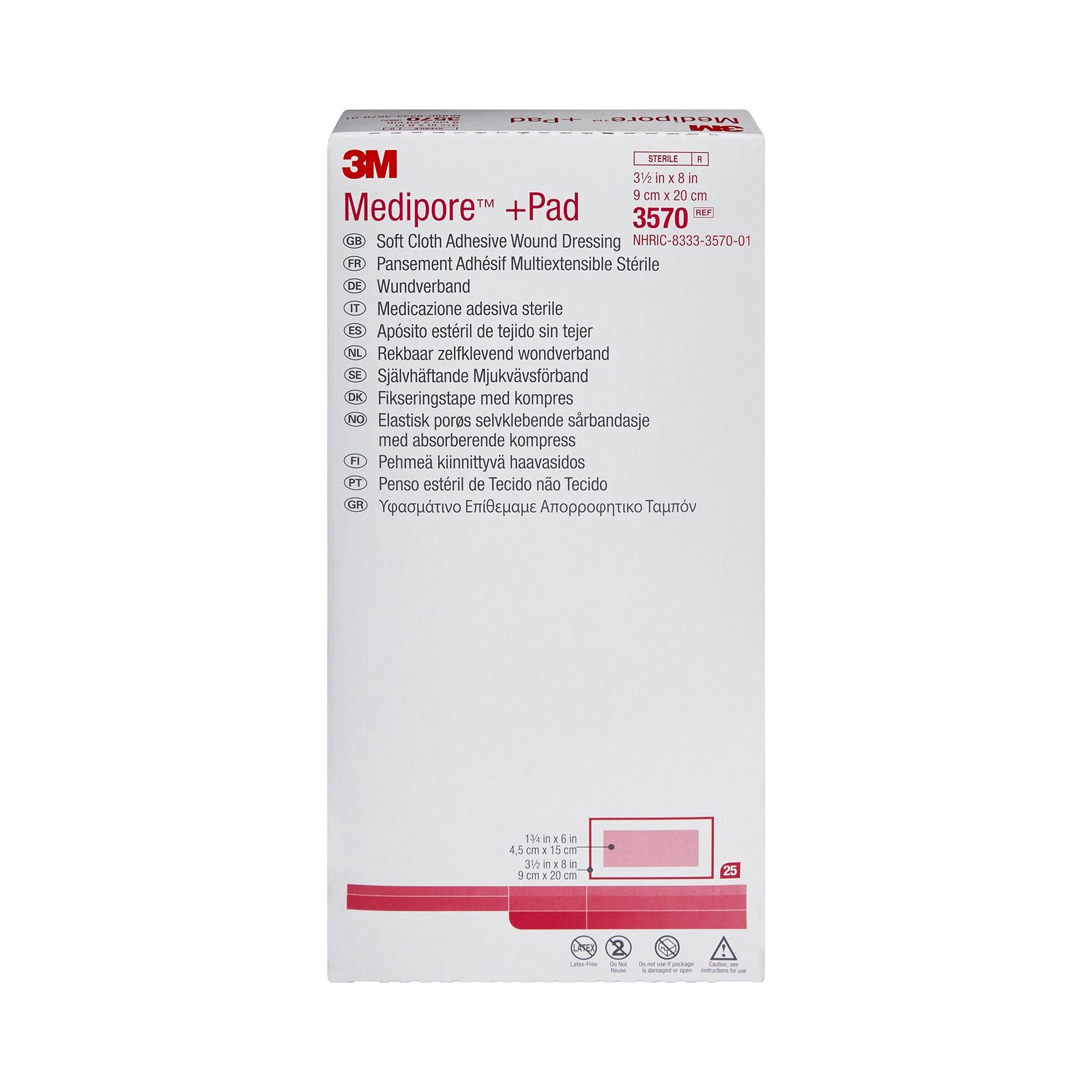 3M Medipore Pad Soft Cloth Adhesive Wound Dressing