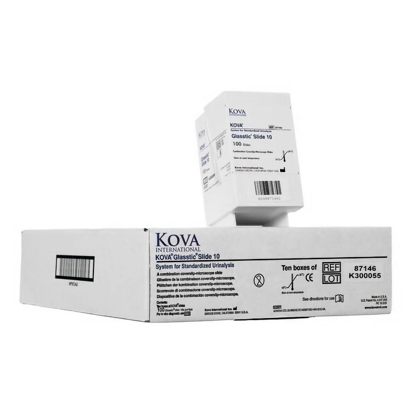 Kova Glasstic Slide 10 Urinalysis Microscope Slide