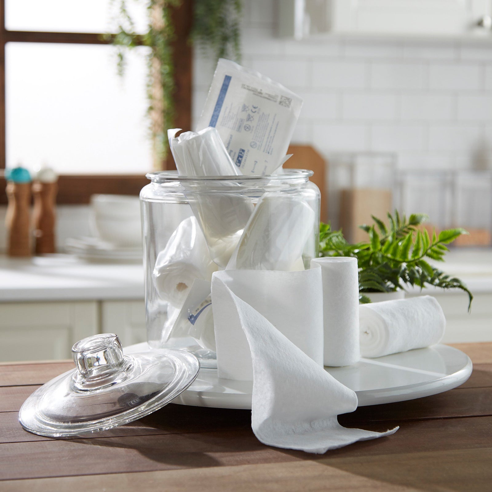 Webril™ White Cotton Undercast Cast Padding, 4 Inch x 4 Yard