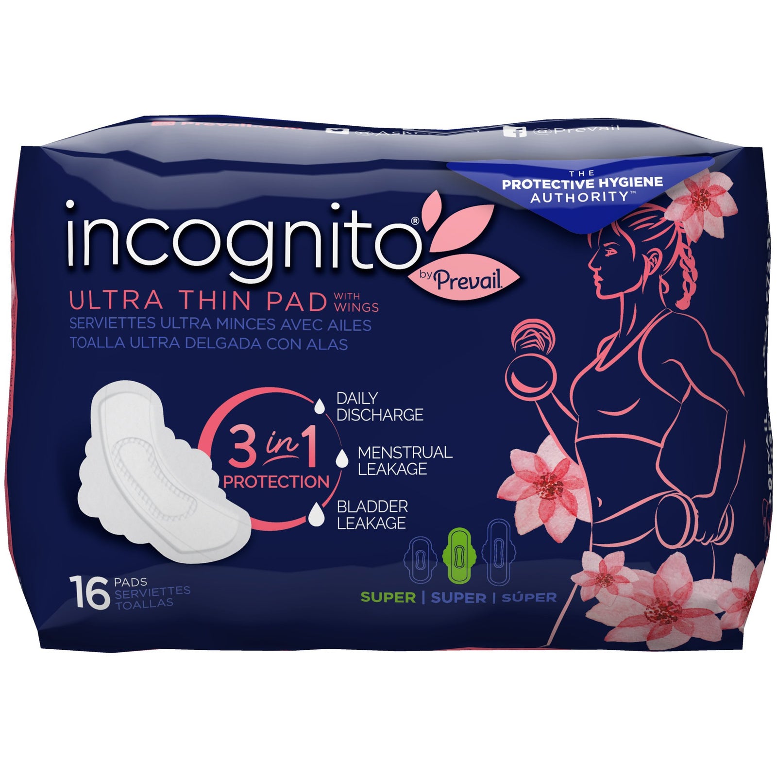 incognito by Prevail Feminine Pad