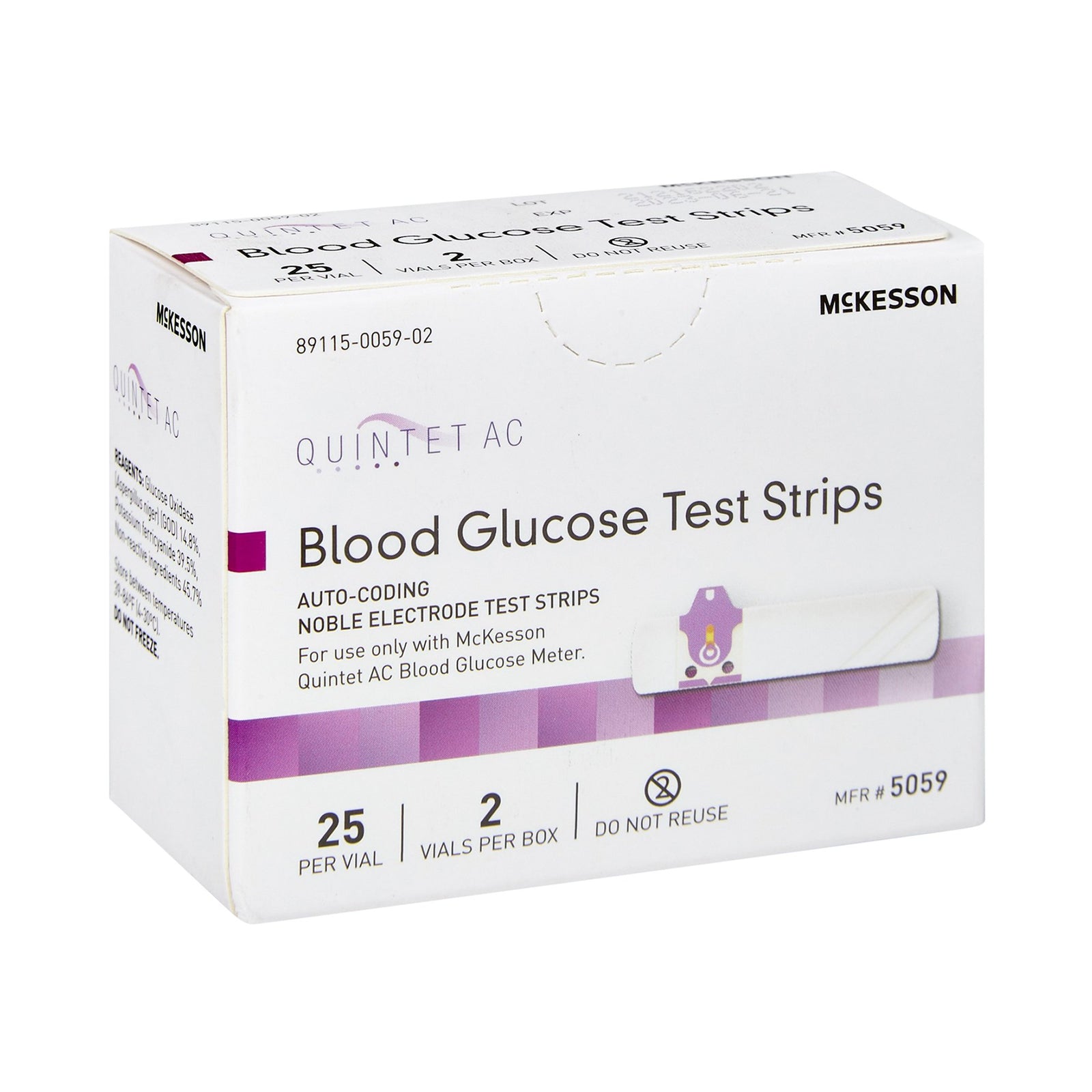 QUINTET AC Blood Glucose Test Strips