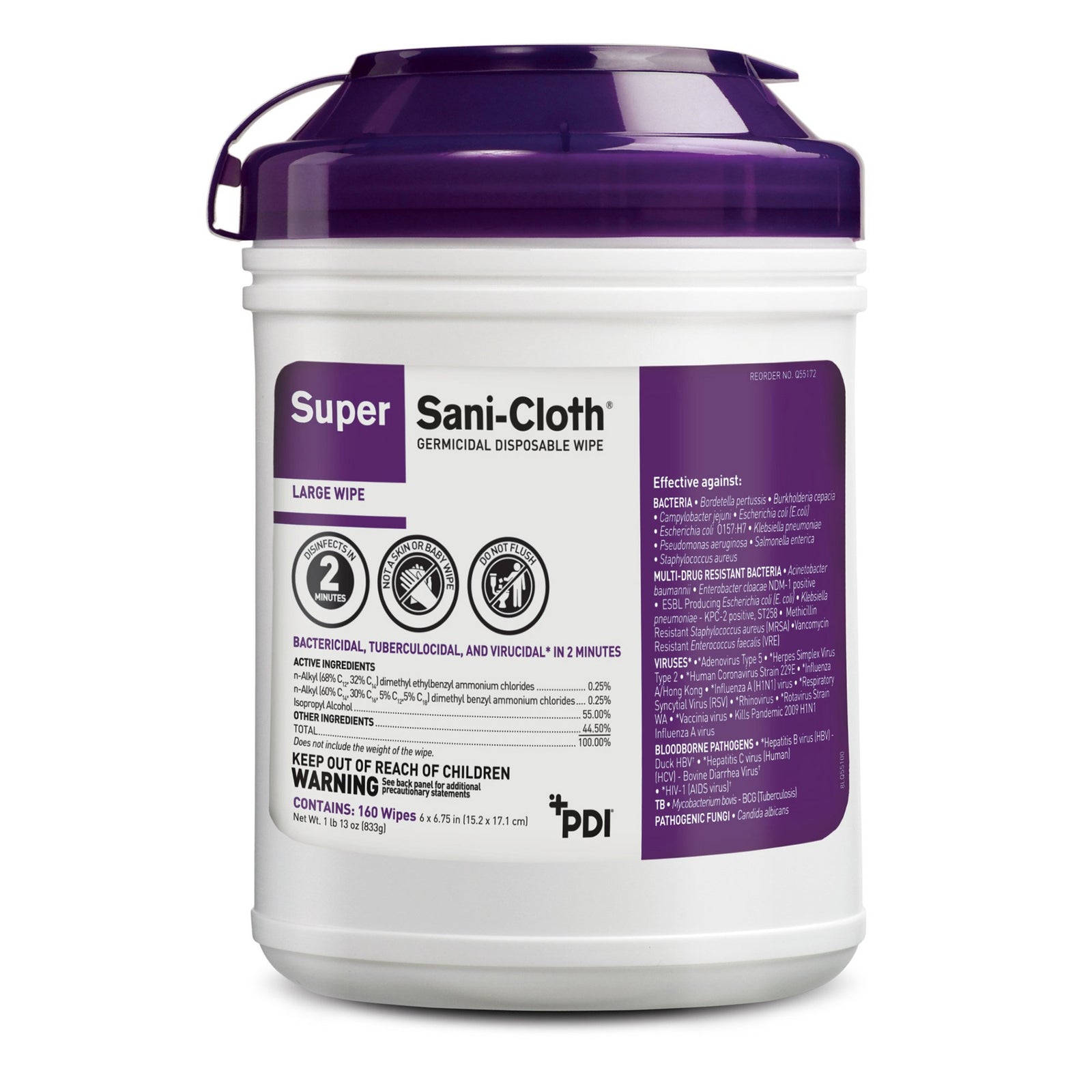 Super Sani-Cloth Germicidal Disposable Wipe