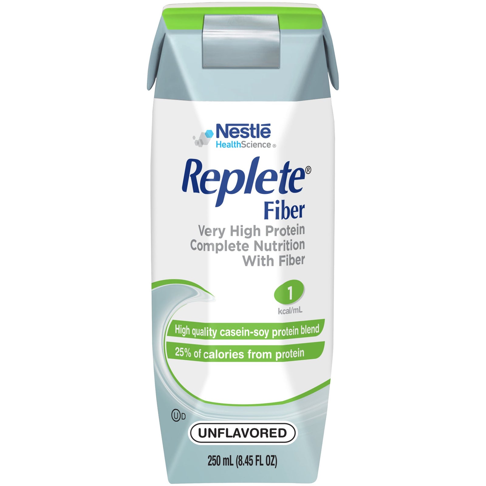 Replete Fiber Tube Feeding Formula, Adult, Gluten-Free, Kosher, Ready to Use, 8.45 oz, 24/case