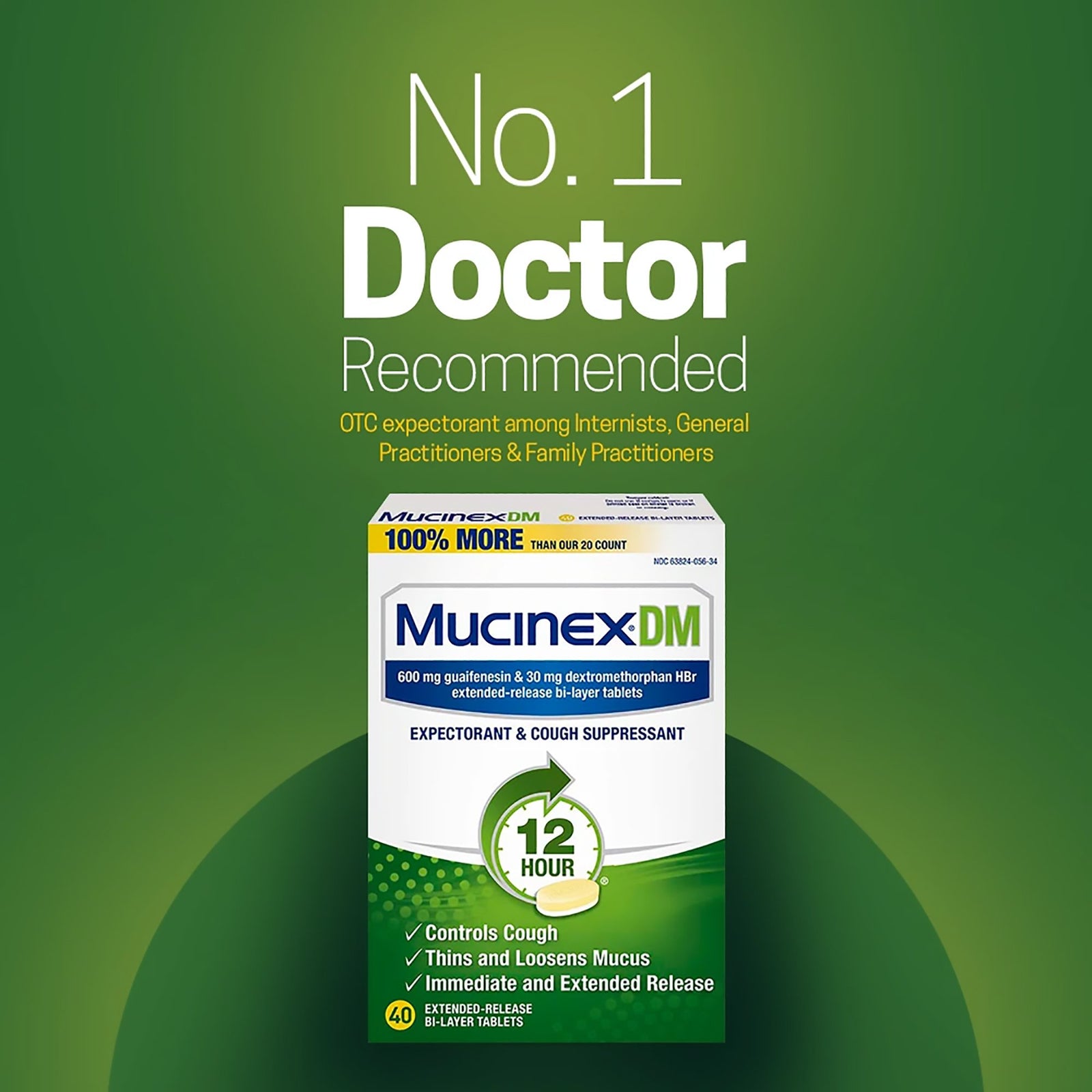 Reckitt Mucinex DM Expectorant & Cold Suppressant