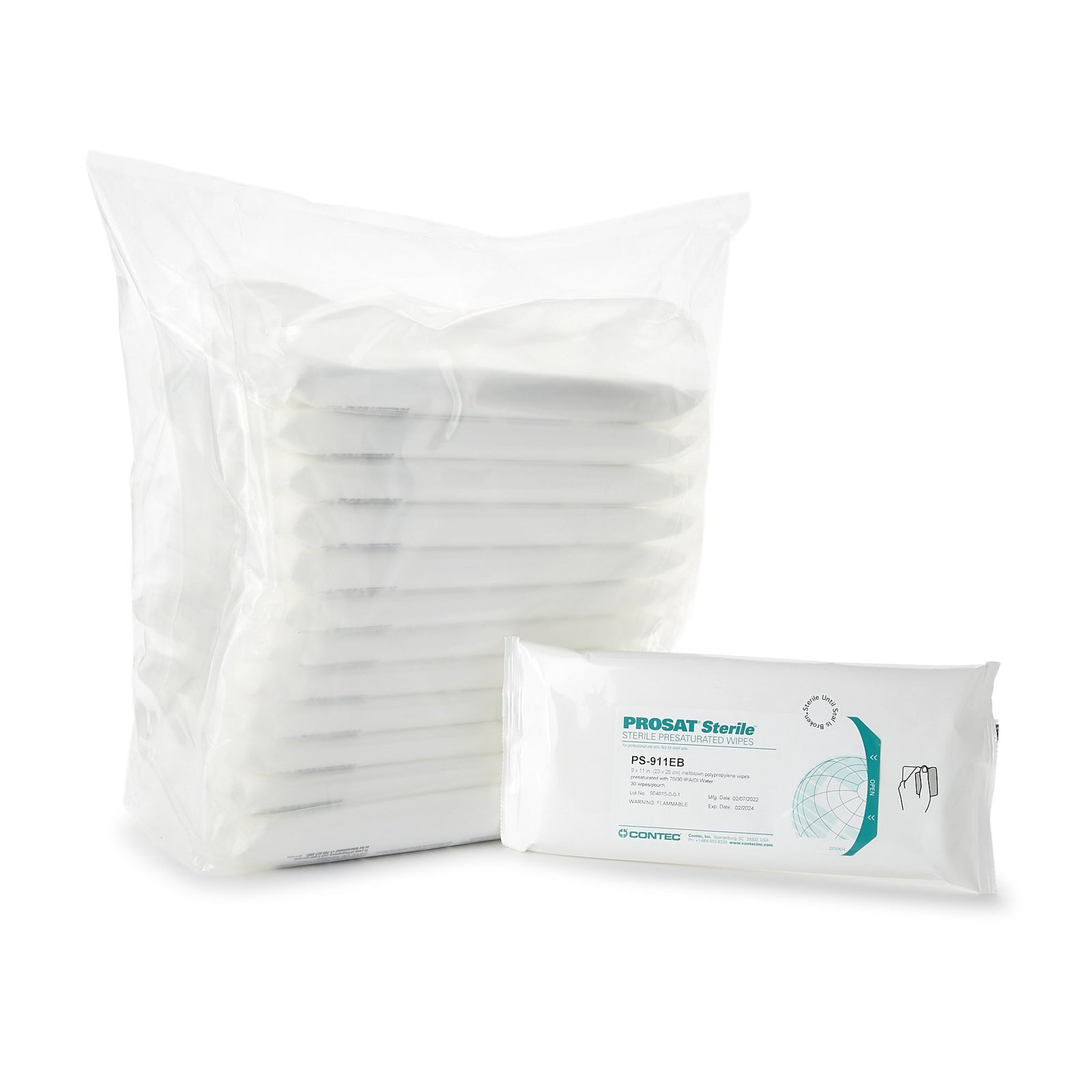 PROSAT Sterile Presaturated Wipes